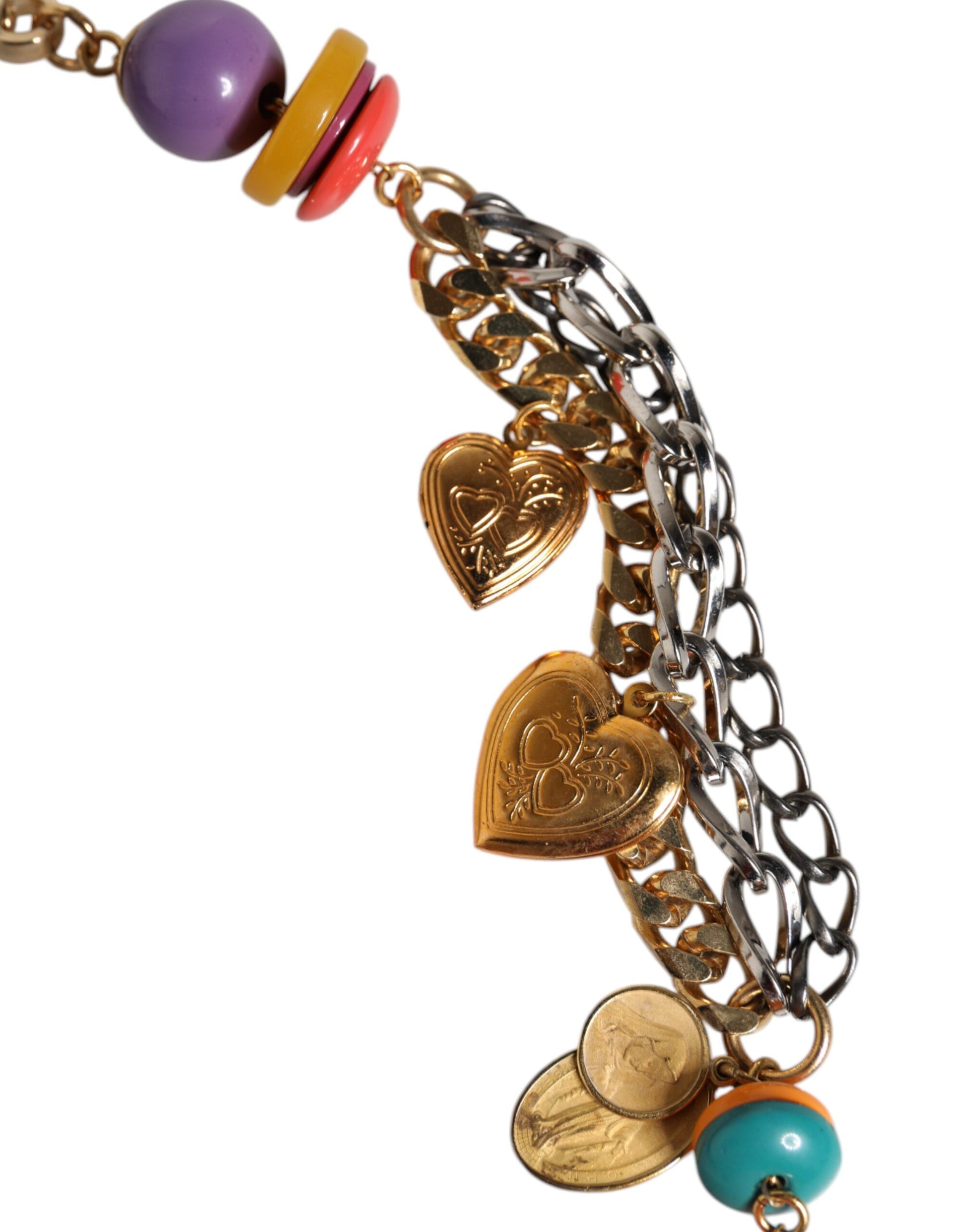 Ceinture Dolce & Gabbana multicolore ornée d'une chaîne à la taille