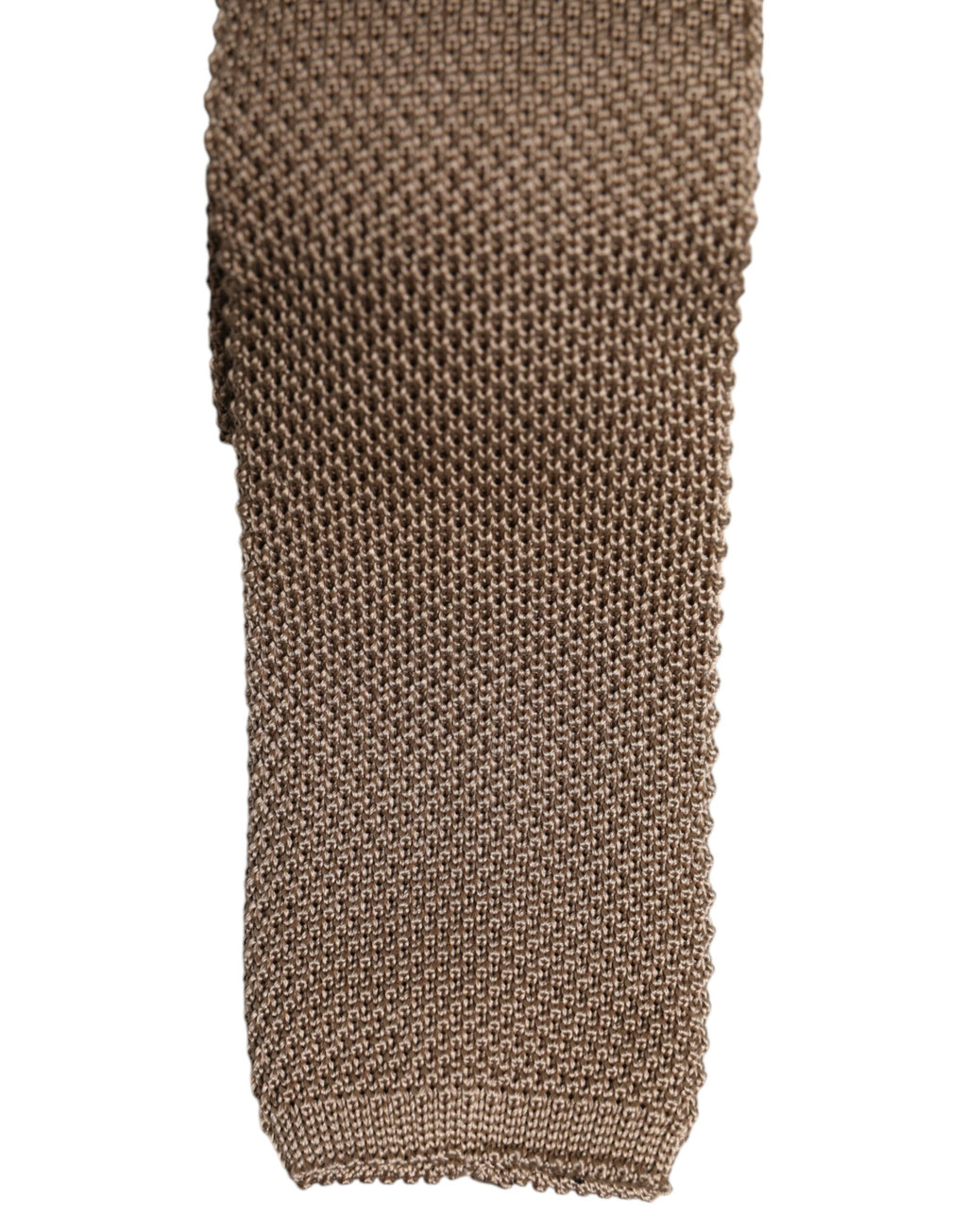 Cravate réglable en soie marron Dolce & Gabbana