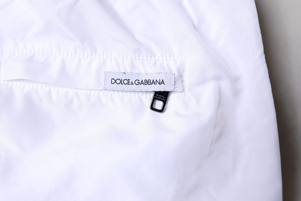 Shorts de bain 2 pièces Dolce & Gabbana rayures blanches