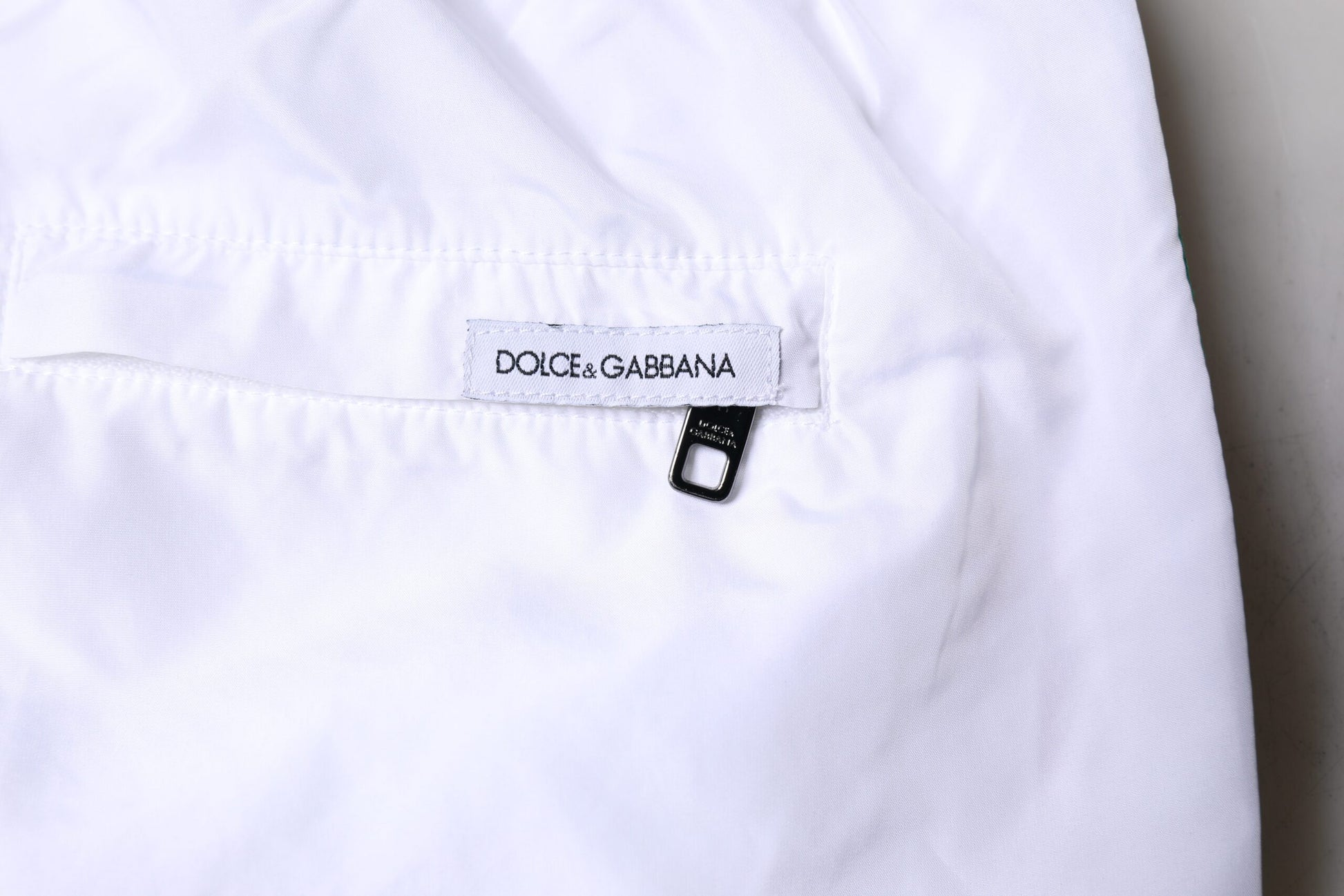 Shorts de bain 2 pièces Dolce & Gabbana rayures blanches