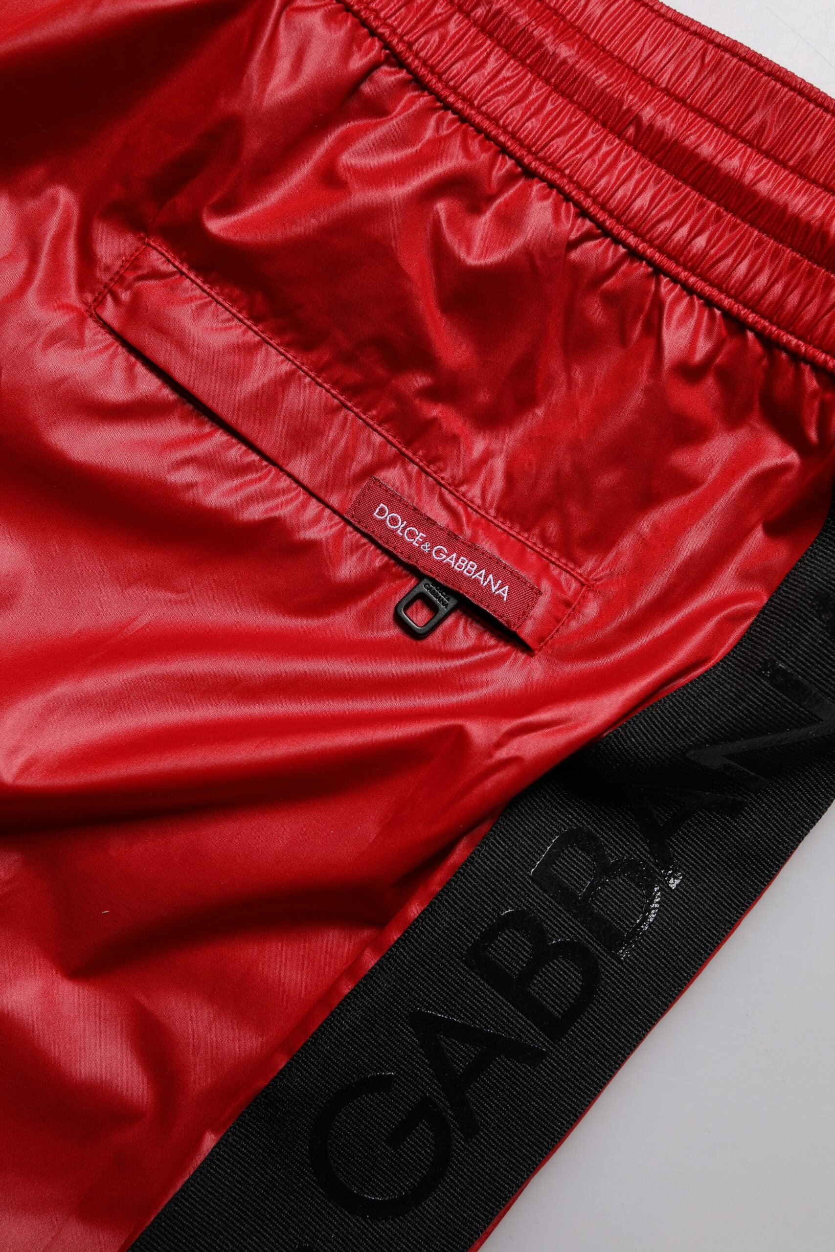 Dolce & Gabbana Red Swim Shorts for Men side view