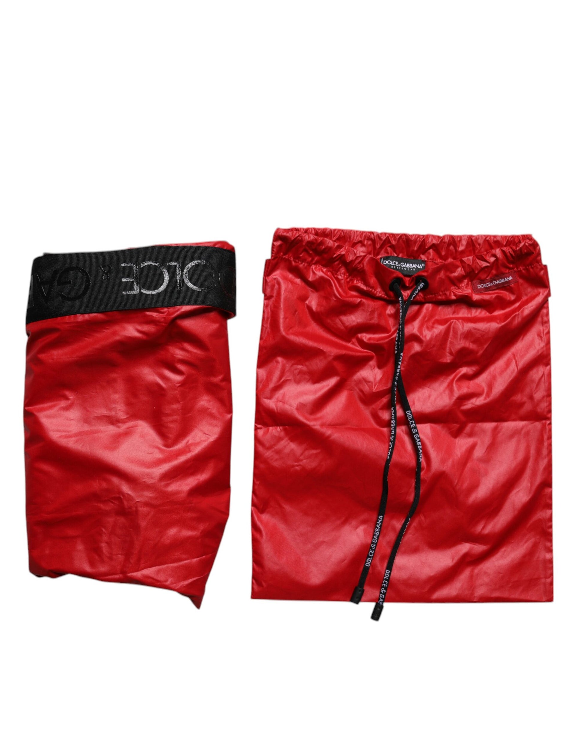 Dolce & Gabbana Red Swim Shorts for Men additional view