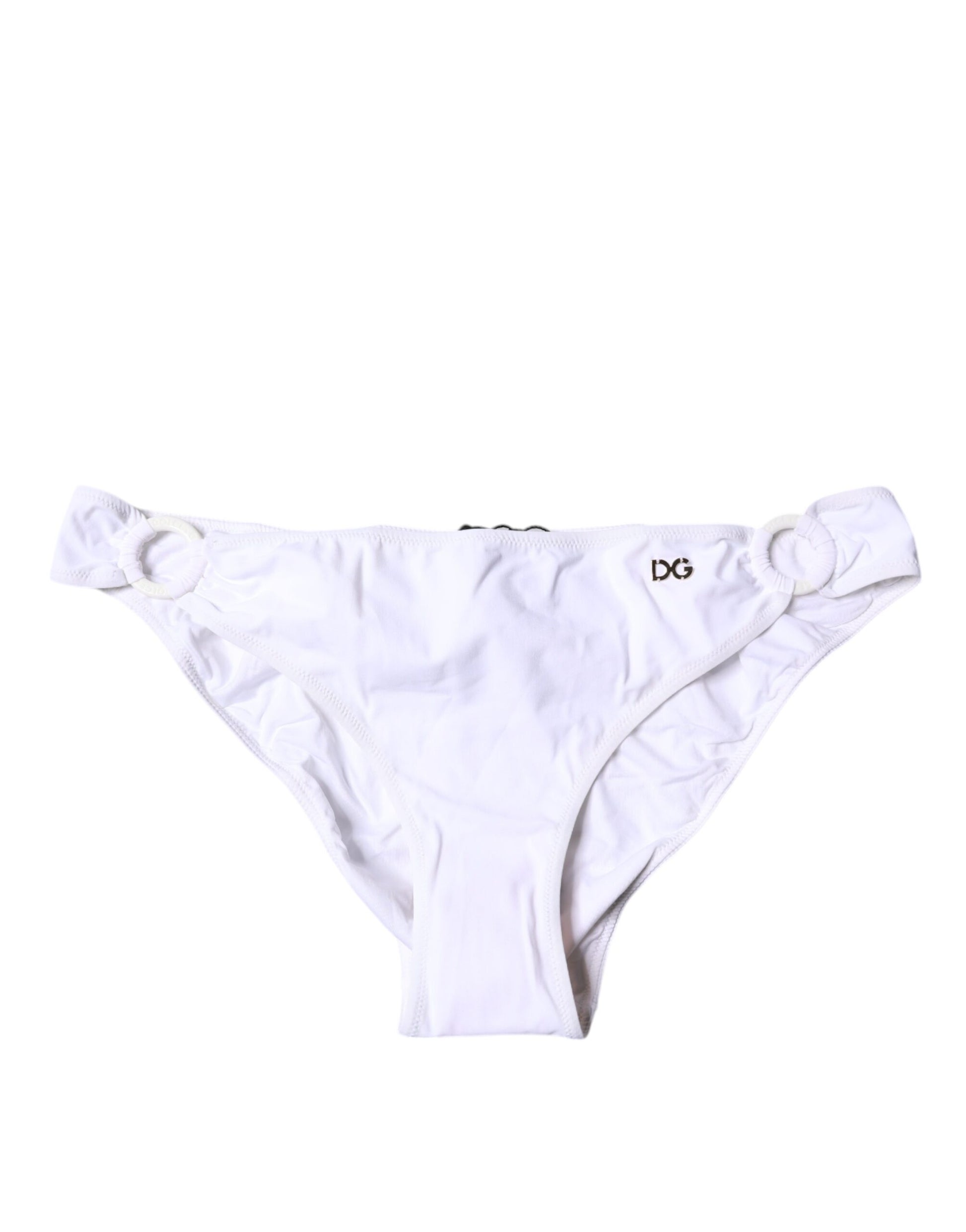 Bas de bikini Dolce & Gabbana en nylon blanc pour la plage