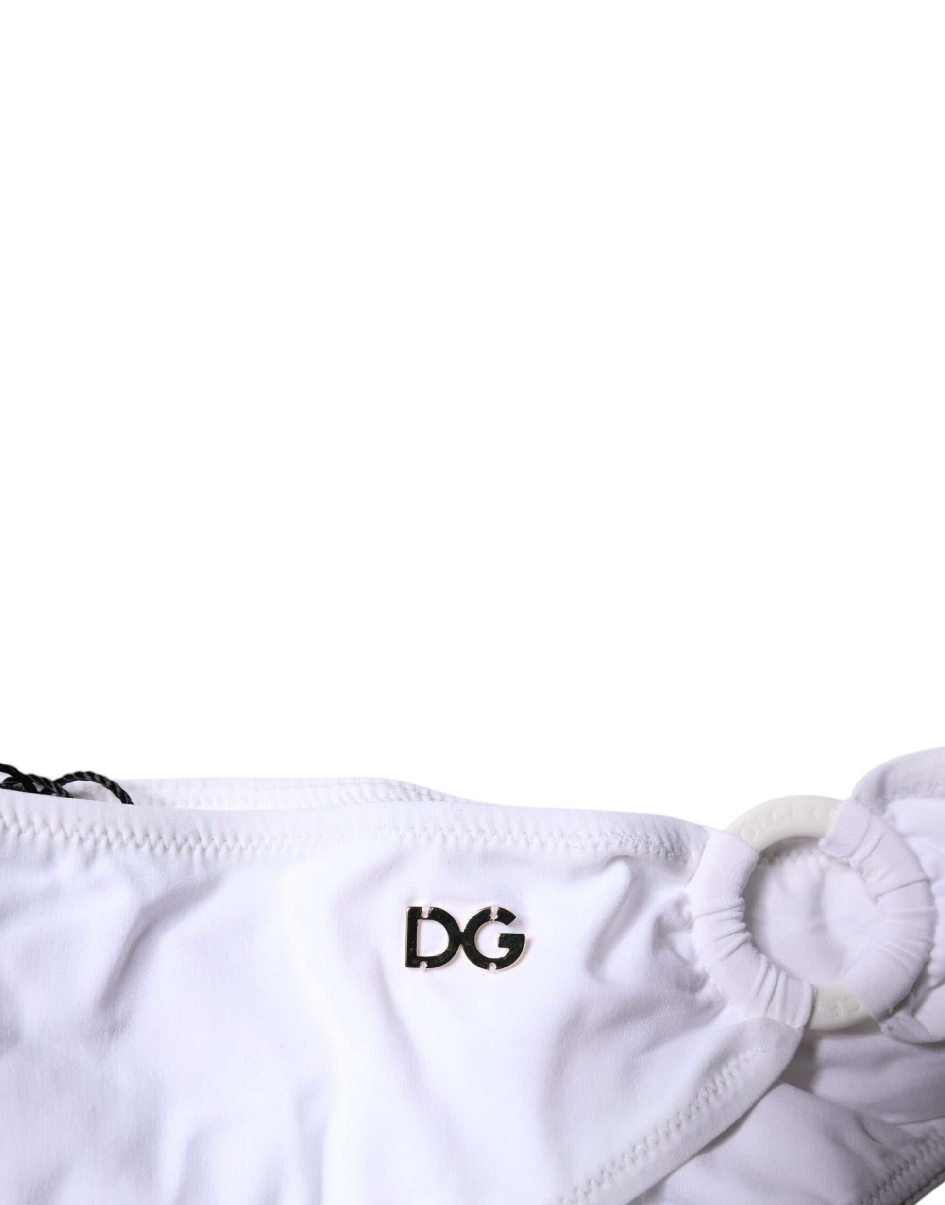 Bas de bikini Dolce & Gabbana en nylon blanc pour la plage