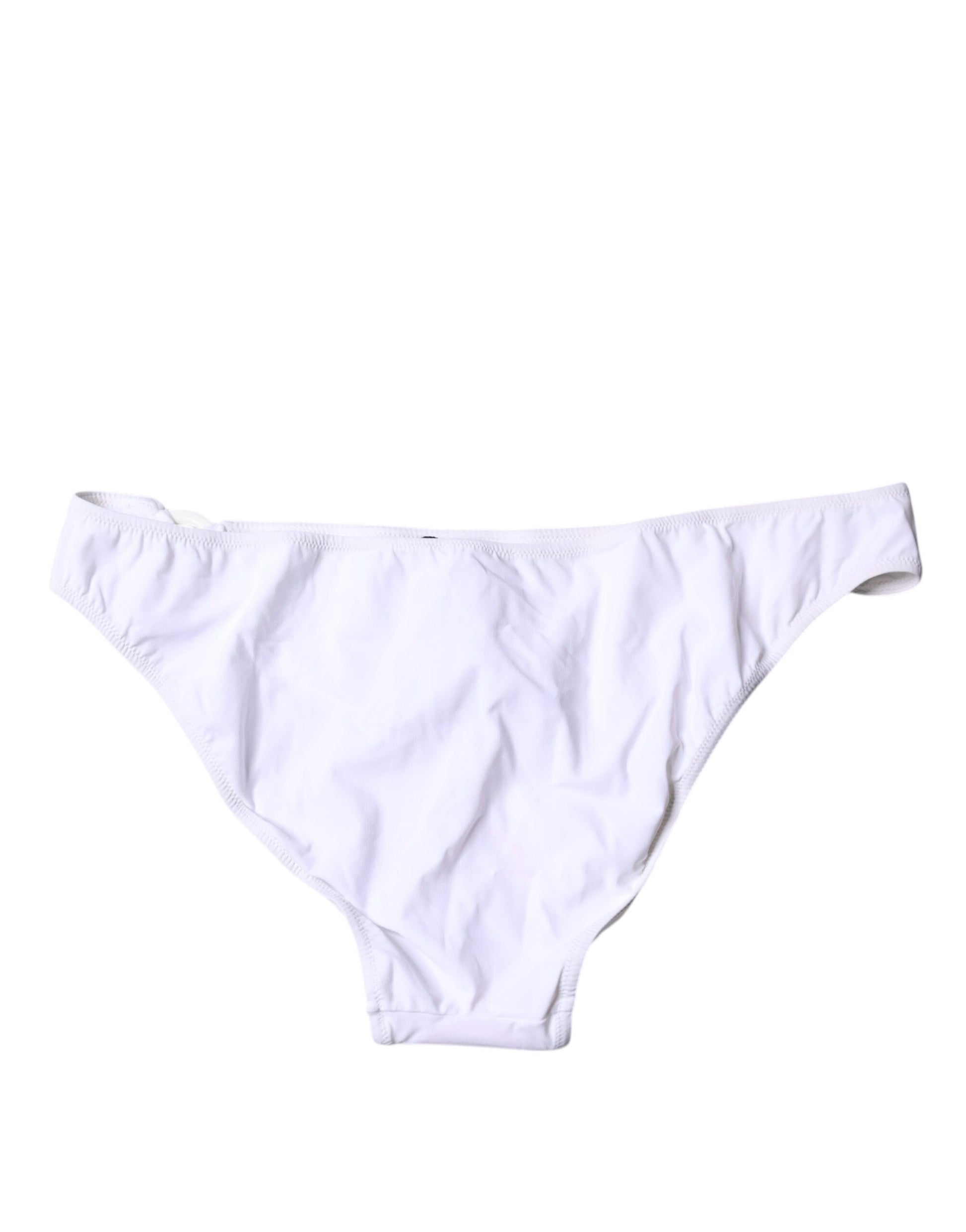 Bas de bikini Dolce & Gabbana en nylon blanc pour la plage