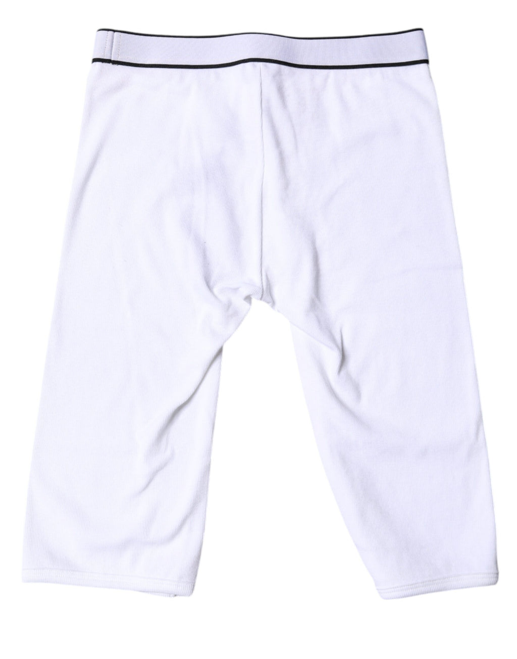 Dolce & Gabbana Caleçon Court en Coton Blanc avec Logo