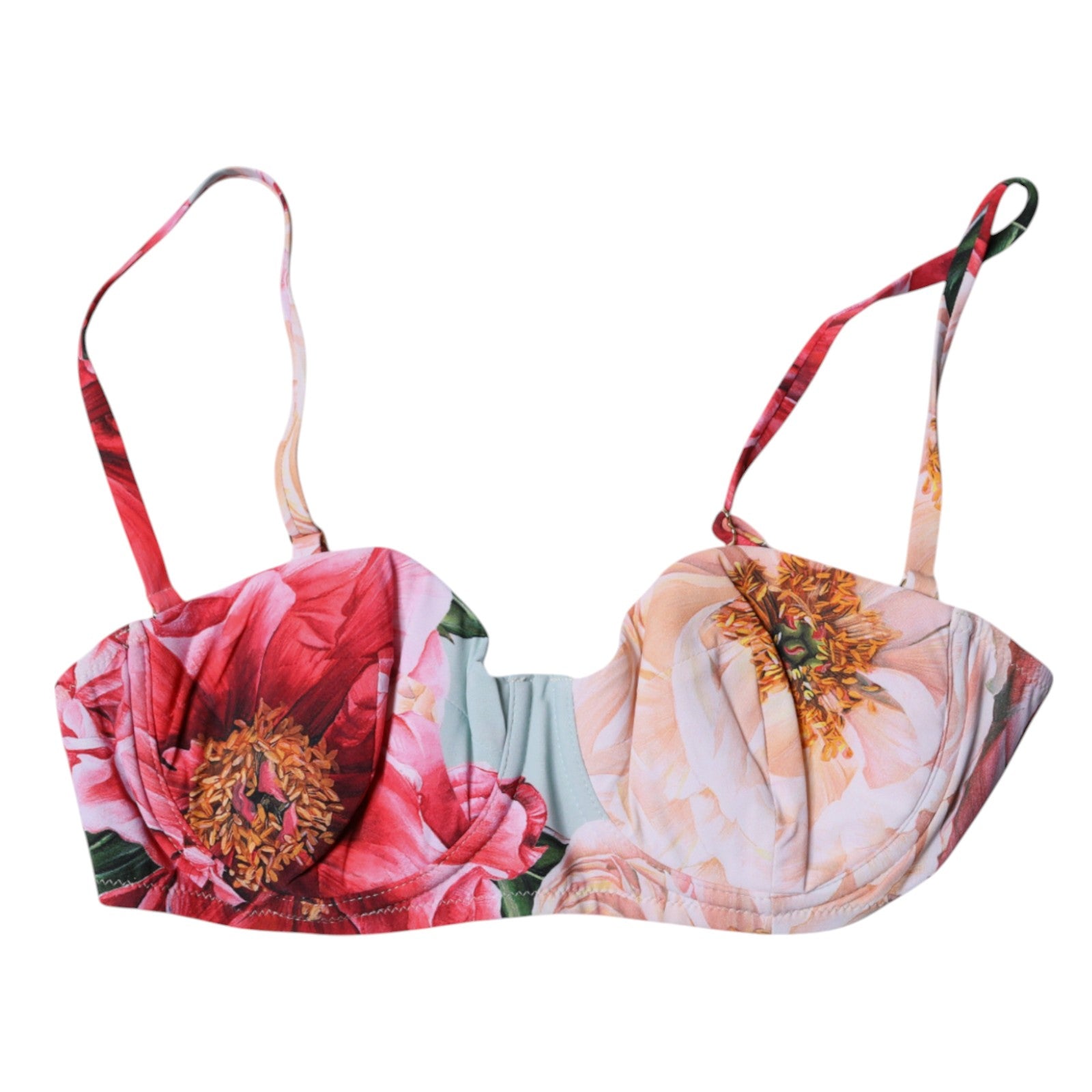 Soutien-gorge balconnet rembourré Dolce & Gabbana multicolore à fleurs