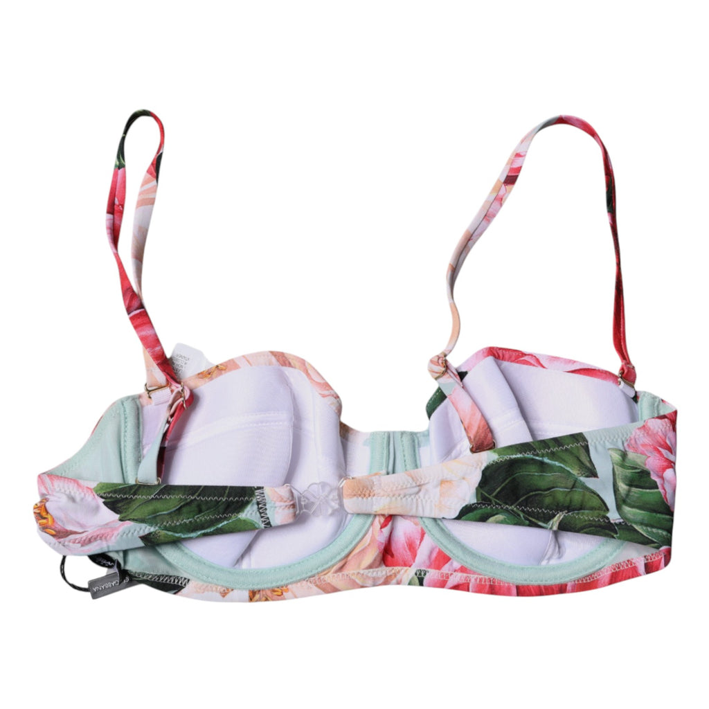 Soutien-gorge balconnet rembourré Dolce & Gabbana multicolore à fleurs
