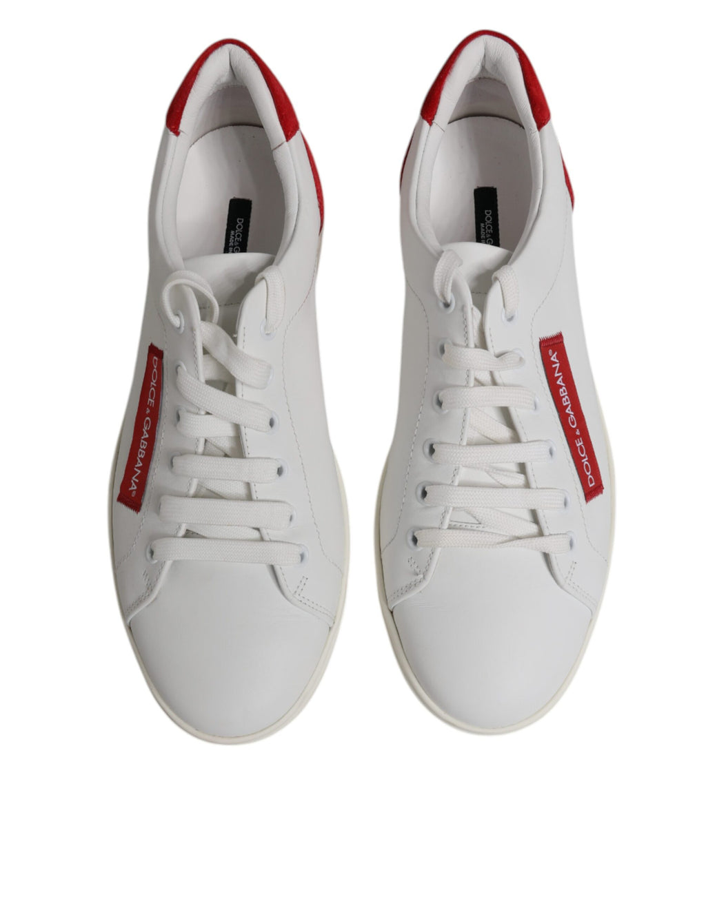 Dolce & Gabbana White Low Top Sneakers for Men detail view