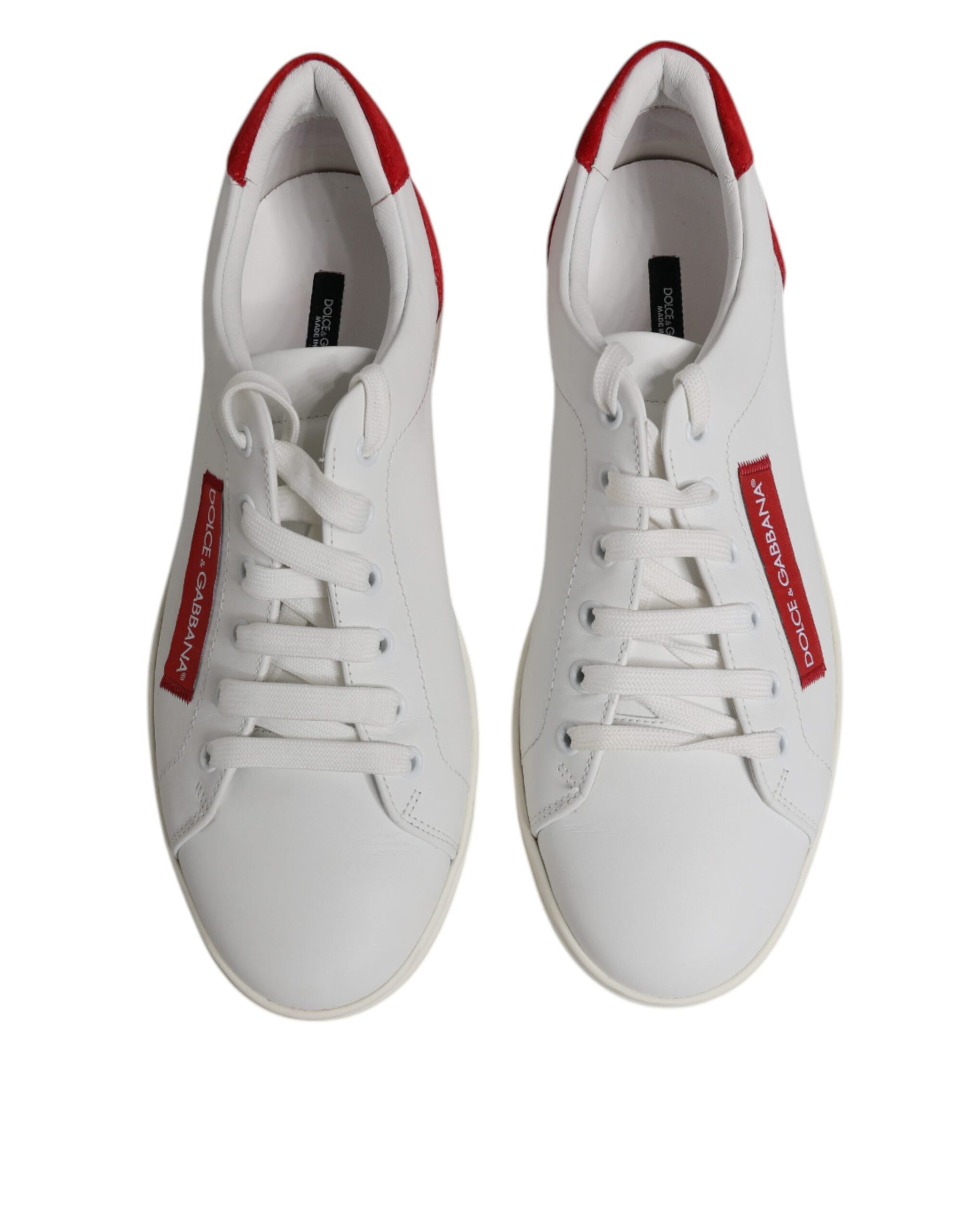 Dolce & Gabbana White Low Top Sneakers for Men detail view