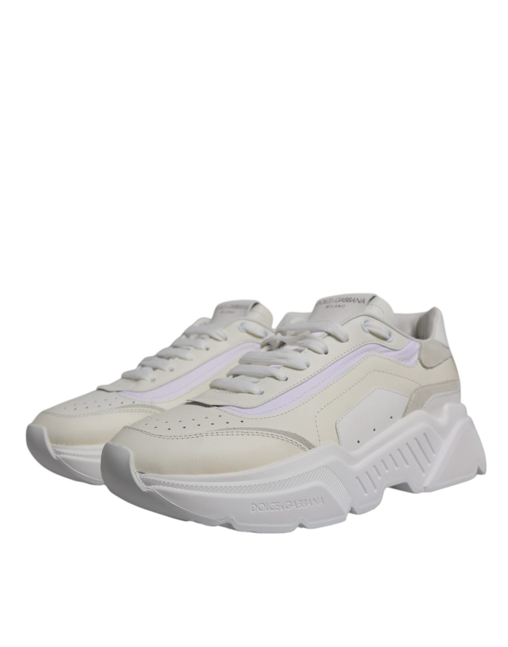Dolce & Gabbana White Low Top Sneakers for Men detail view