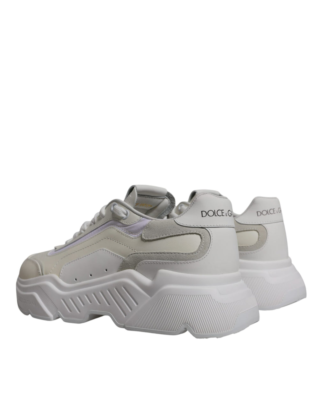 Dolce & Gabbana White Low Top Sneakers for Men side view