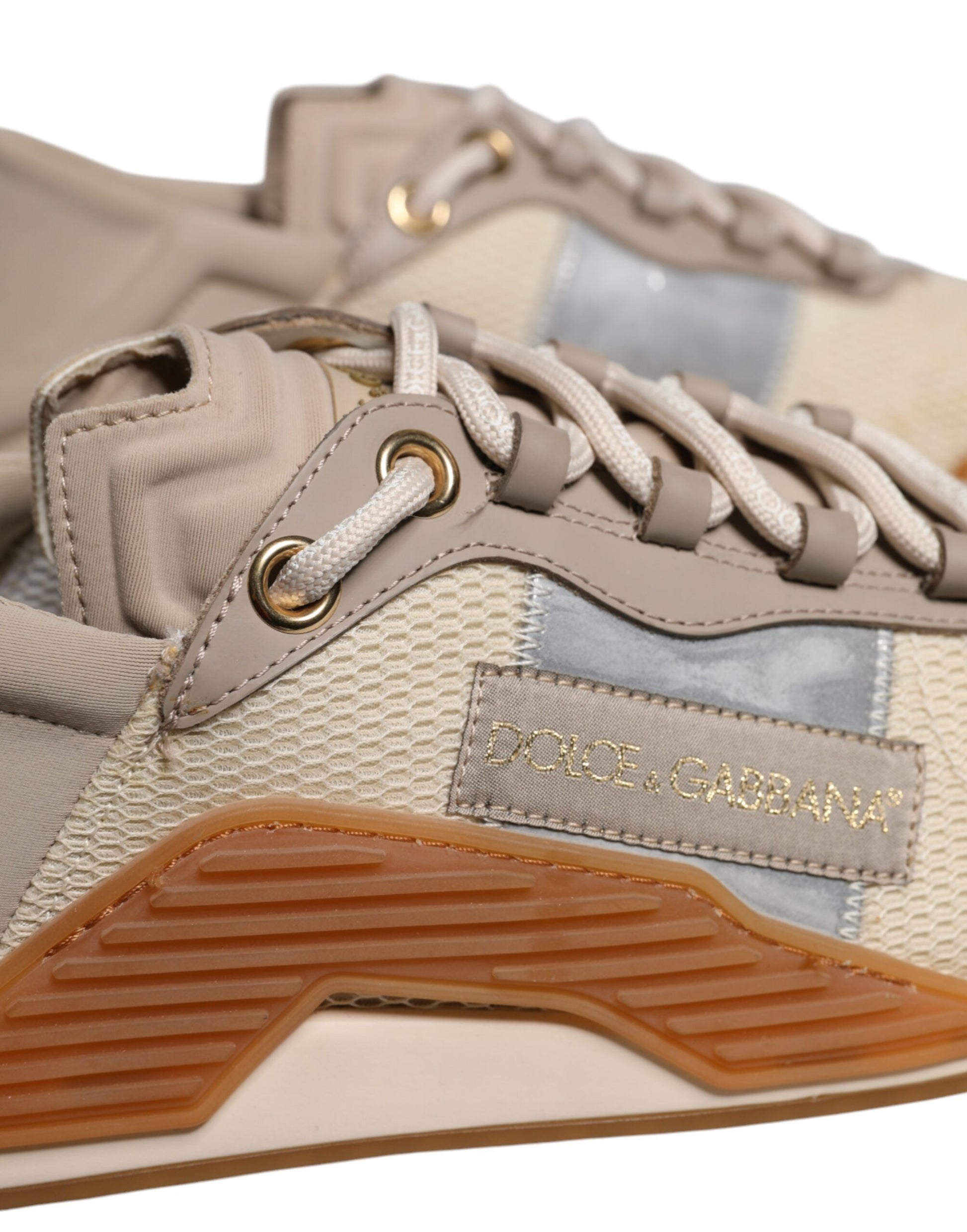 Dolce & Gabbana Baskets basses à lacets NS1 en toile multicolore