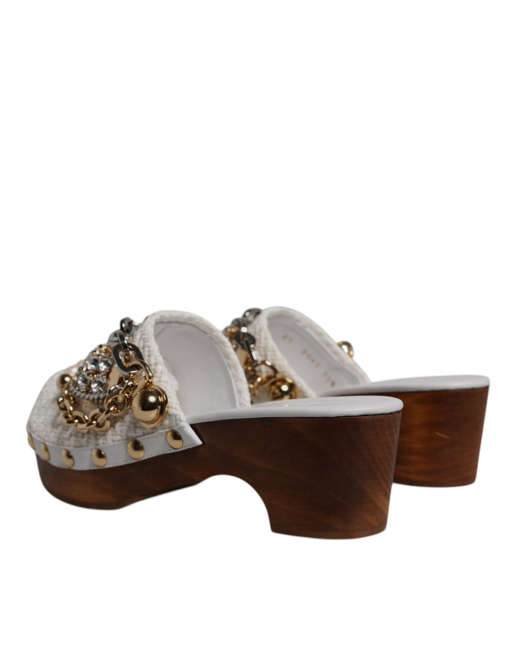 Dolce & Gabbana White Platforms for Women side view