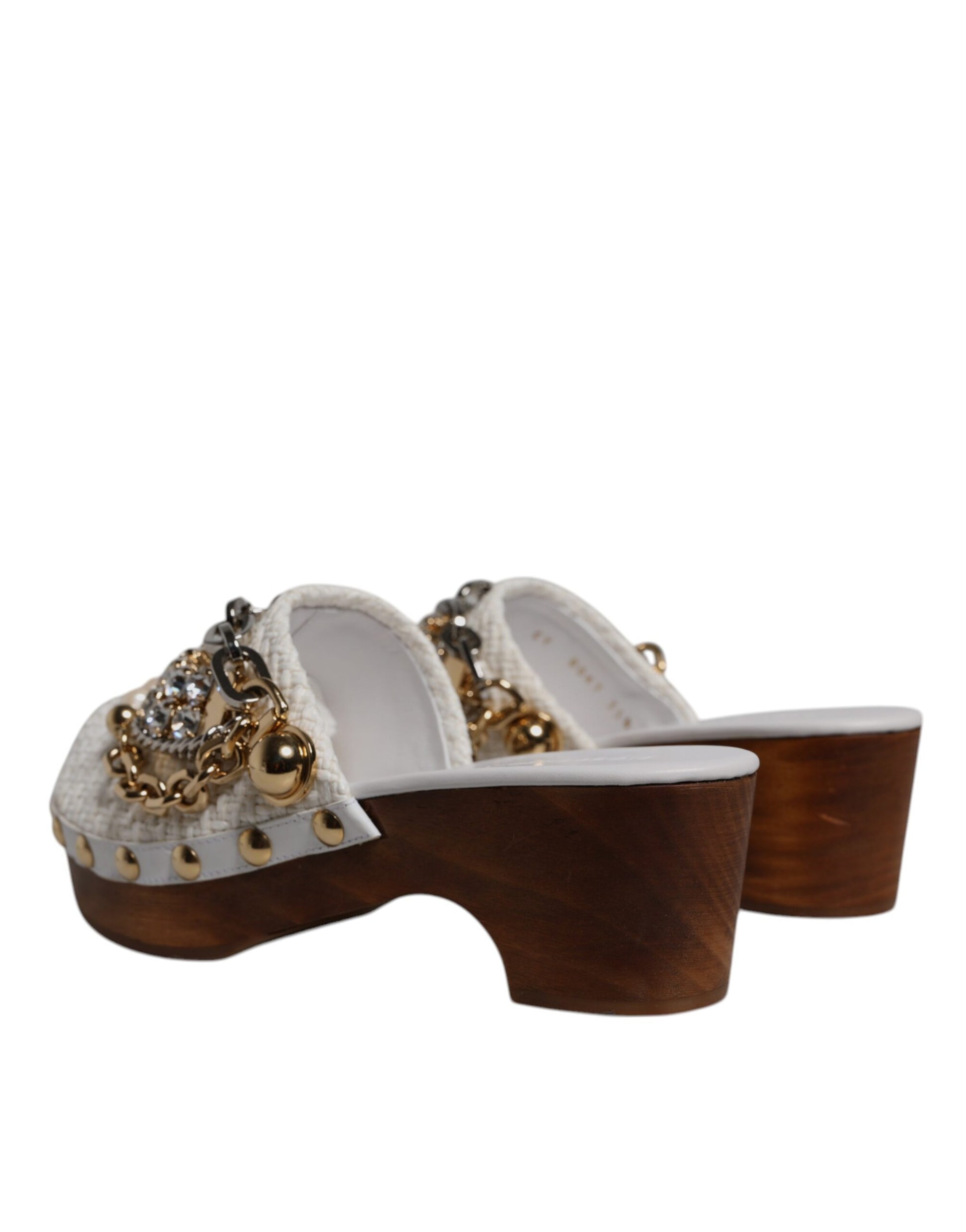 Dolce & Gabbana White Platforms for Women side view