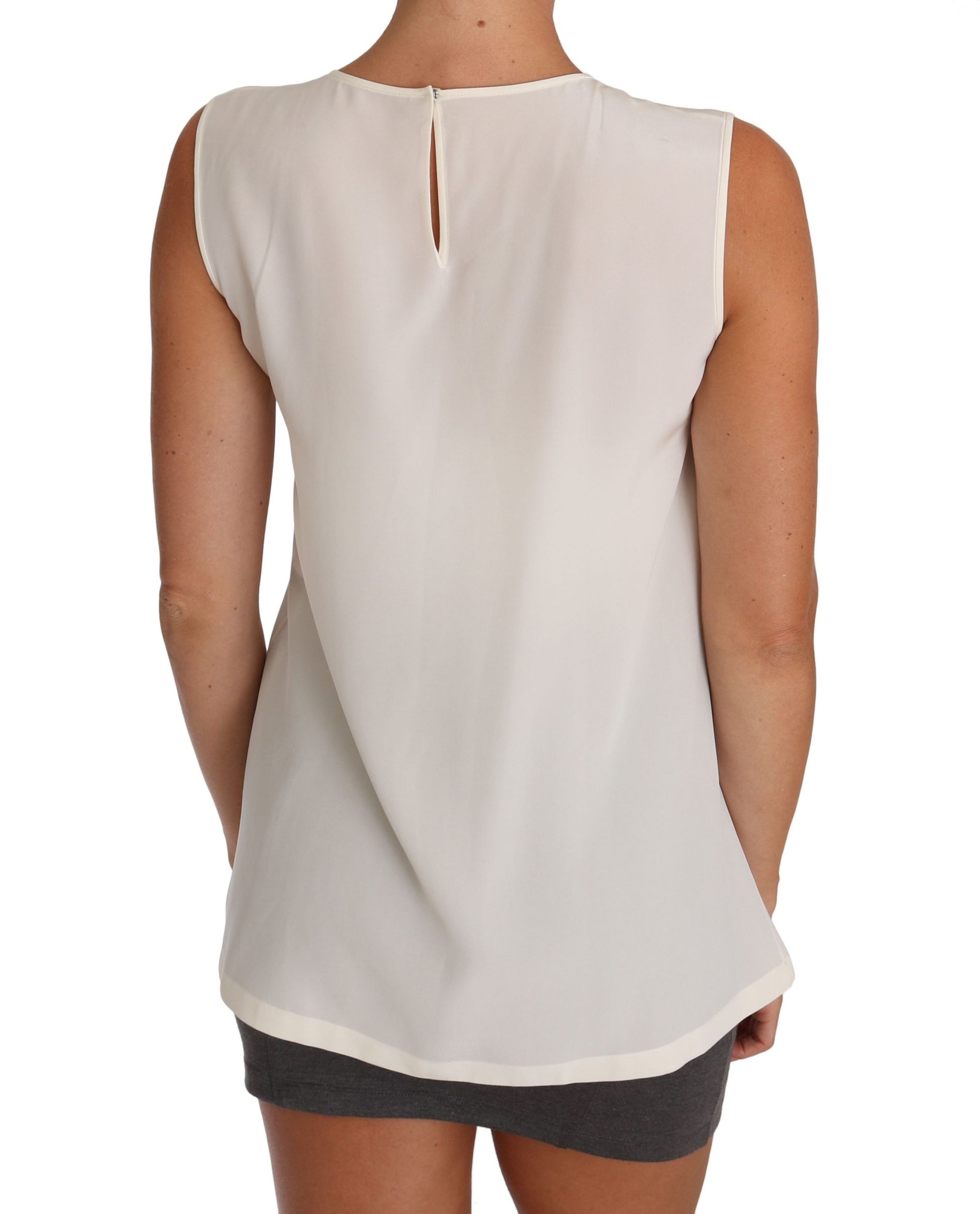 Dolce & Gabbana White Sleeveless T-Shirt for Women alternate view