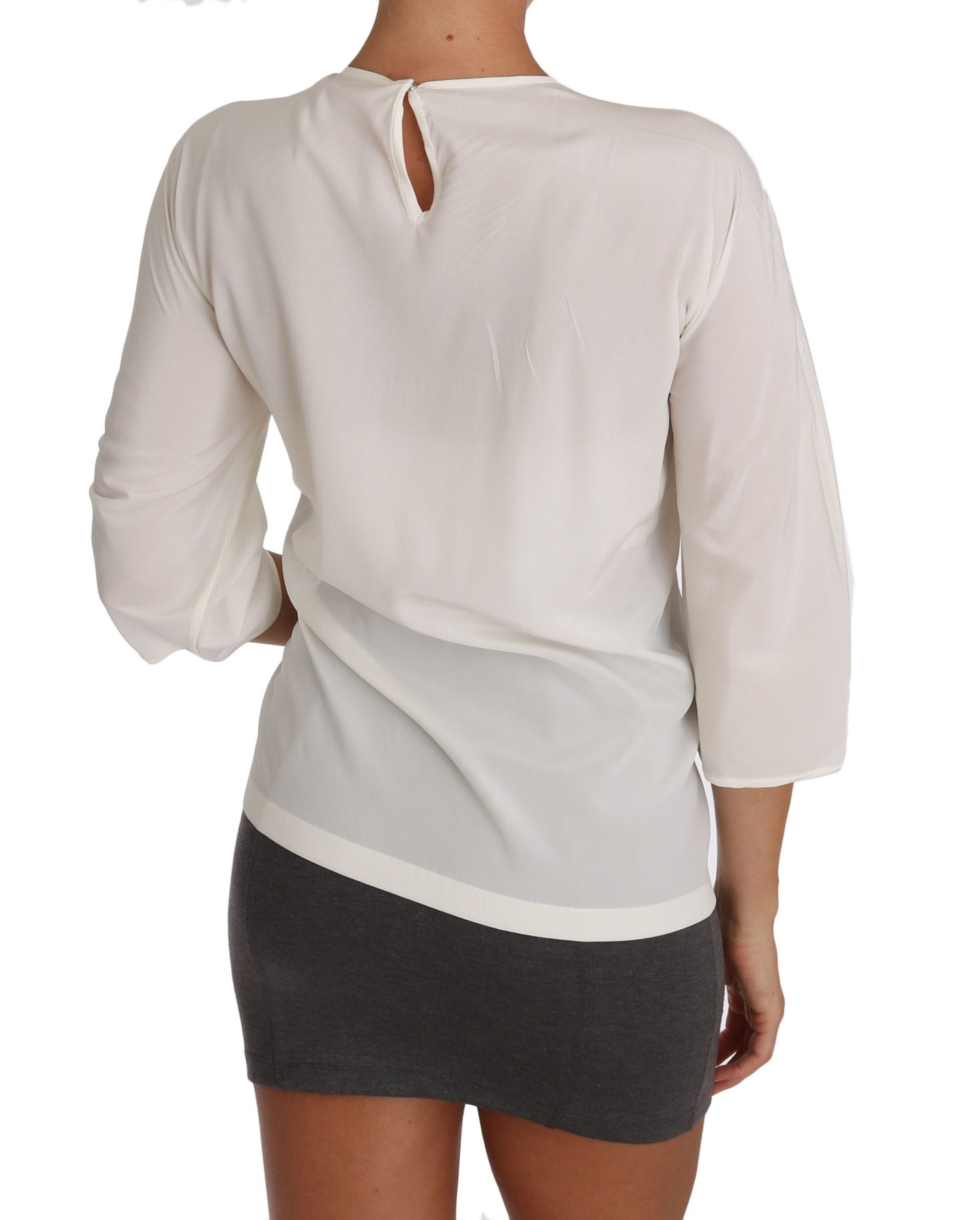 Dolce & Gabbana White Blouse for Women side view
