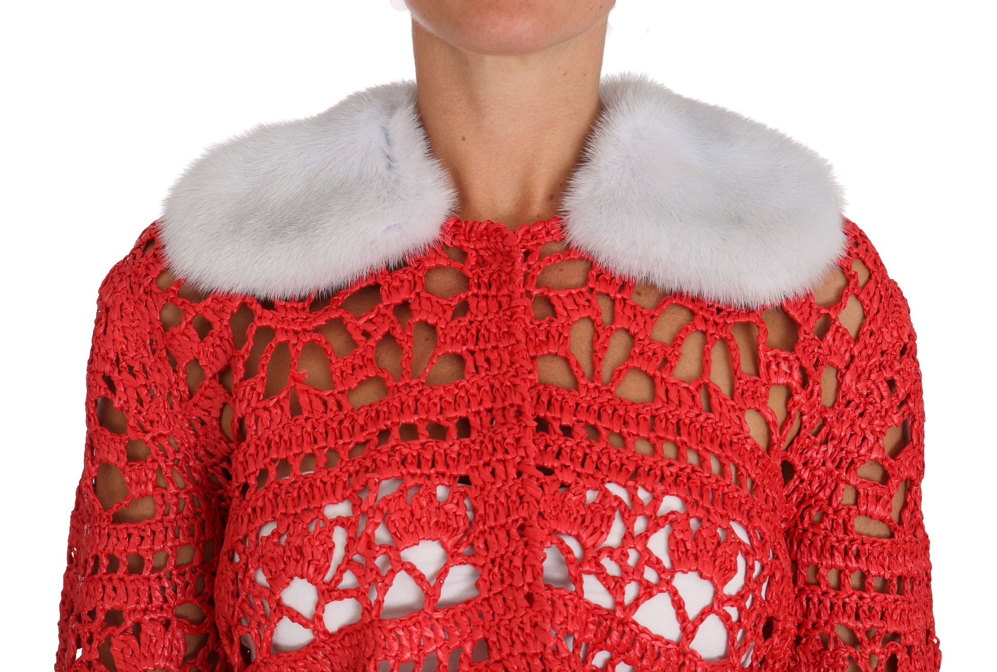 Dolce & Gabbana Red Cardigan for Women detail view