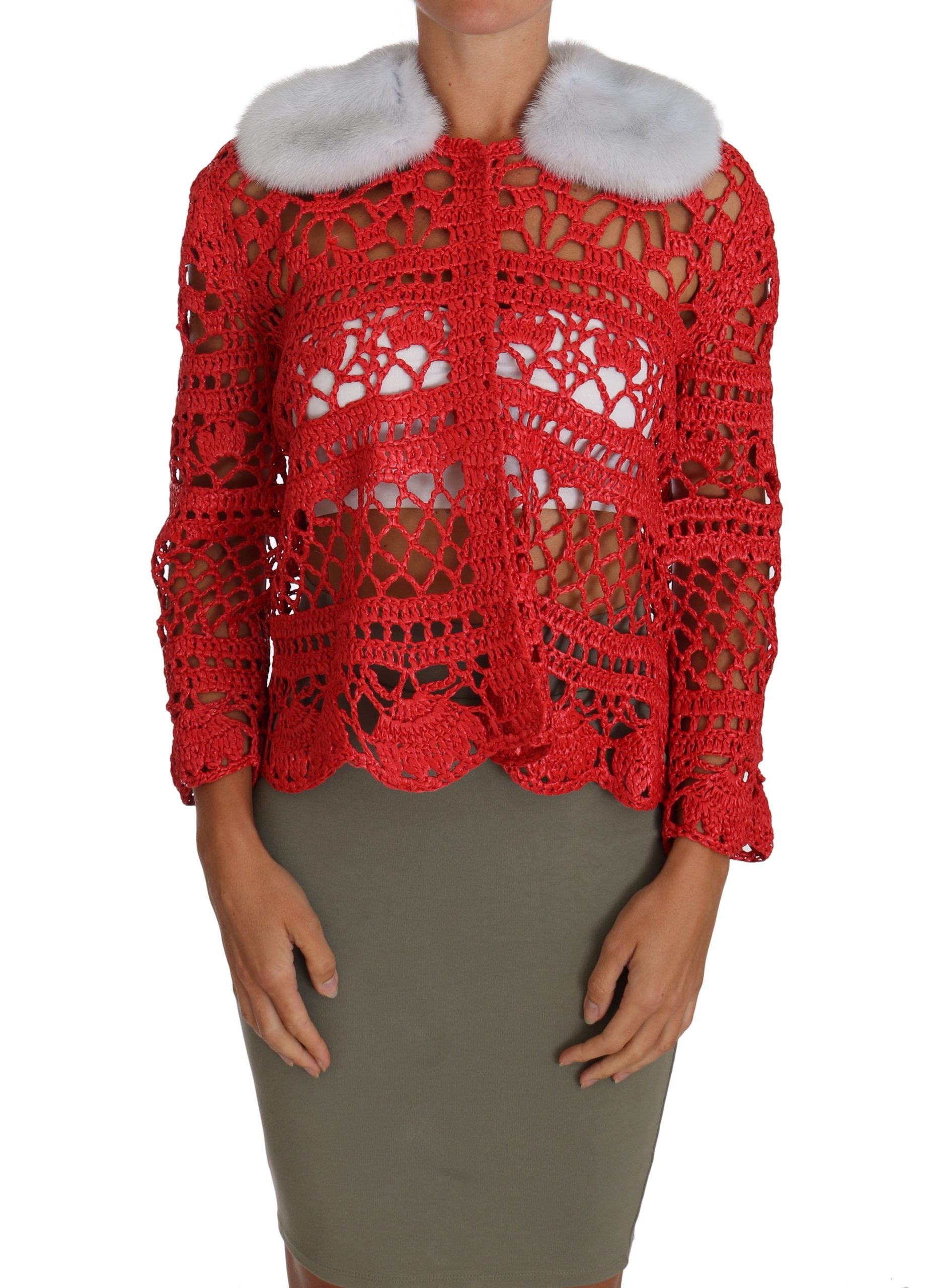 Dolce & Gabbana Red Cardigan for Women