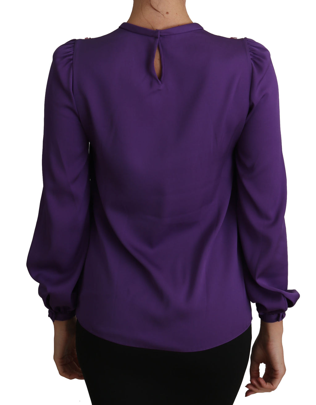 Dolce & Gabbana Purple Long Sleeve T-Shirt for Women alternate view