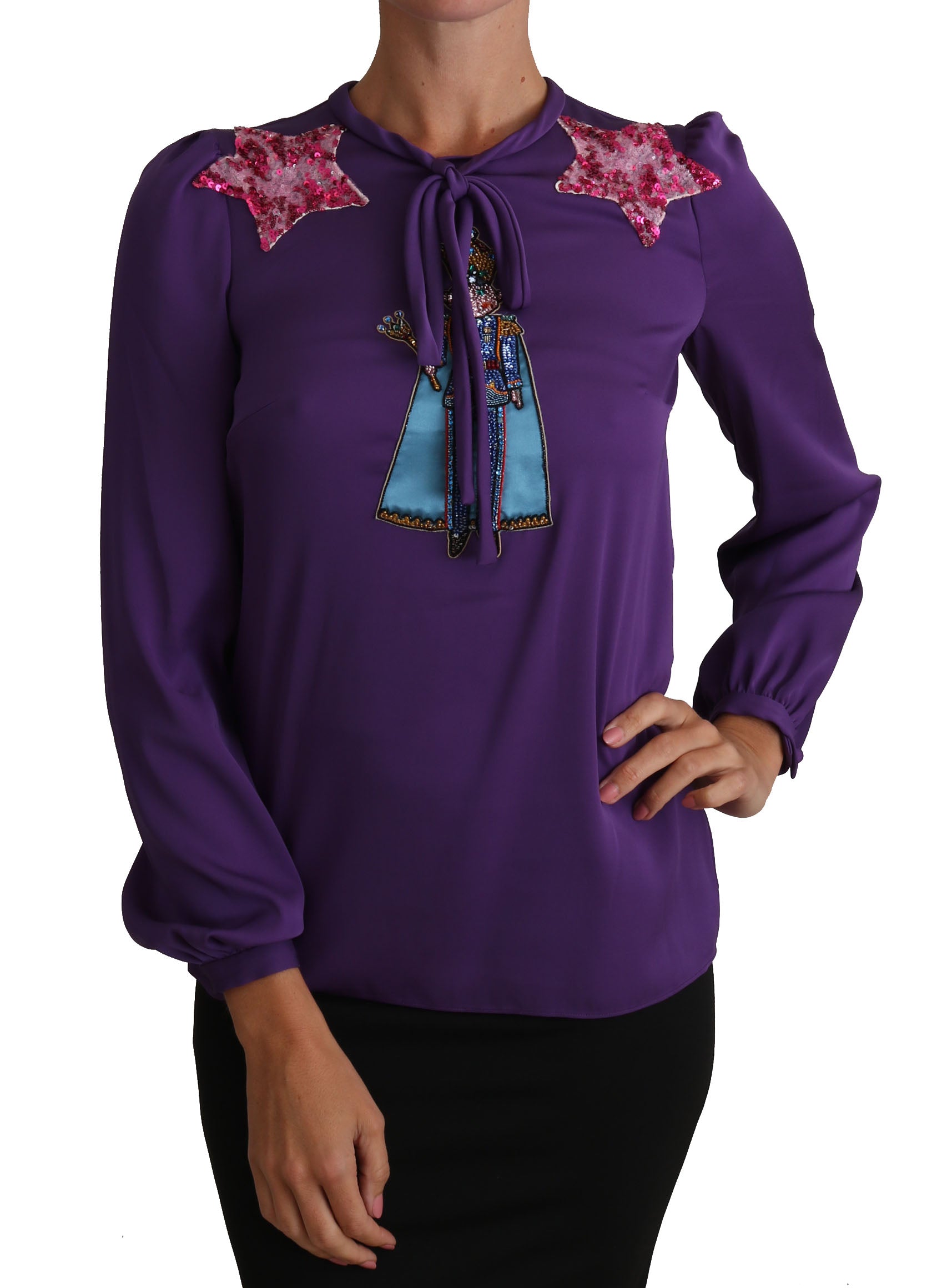 Dolce & Gabbana Purple Long Sleeve T-Shirt for Women