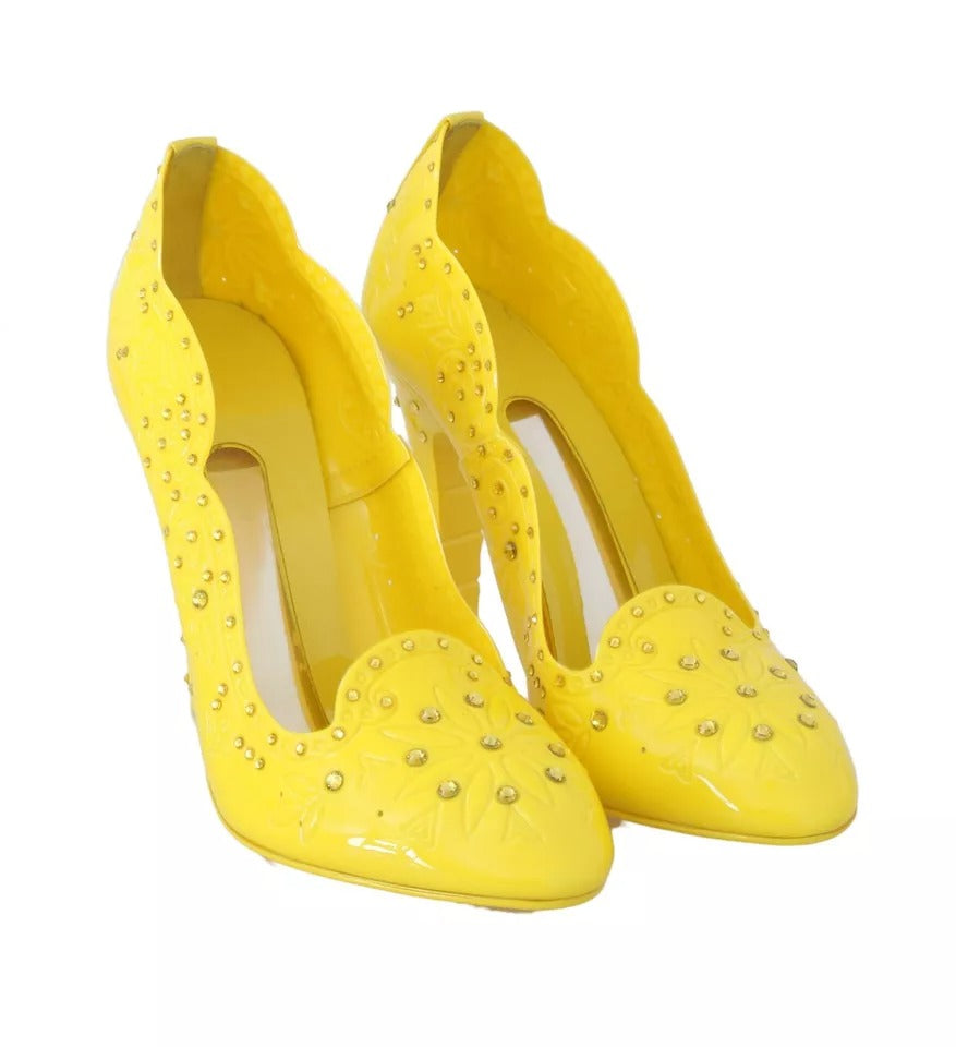 Dolce & Gabbana Yellow High Heel for Women side view