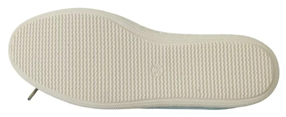 Pantofola D'Oro Blue Slides for Women side view