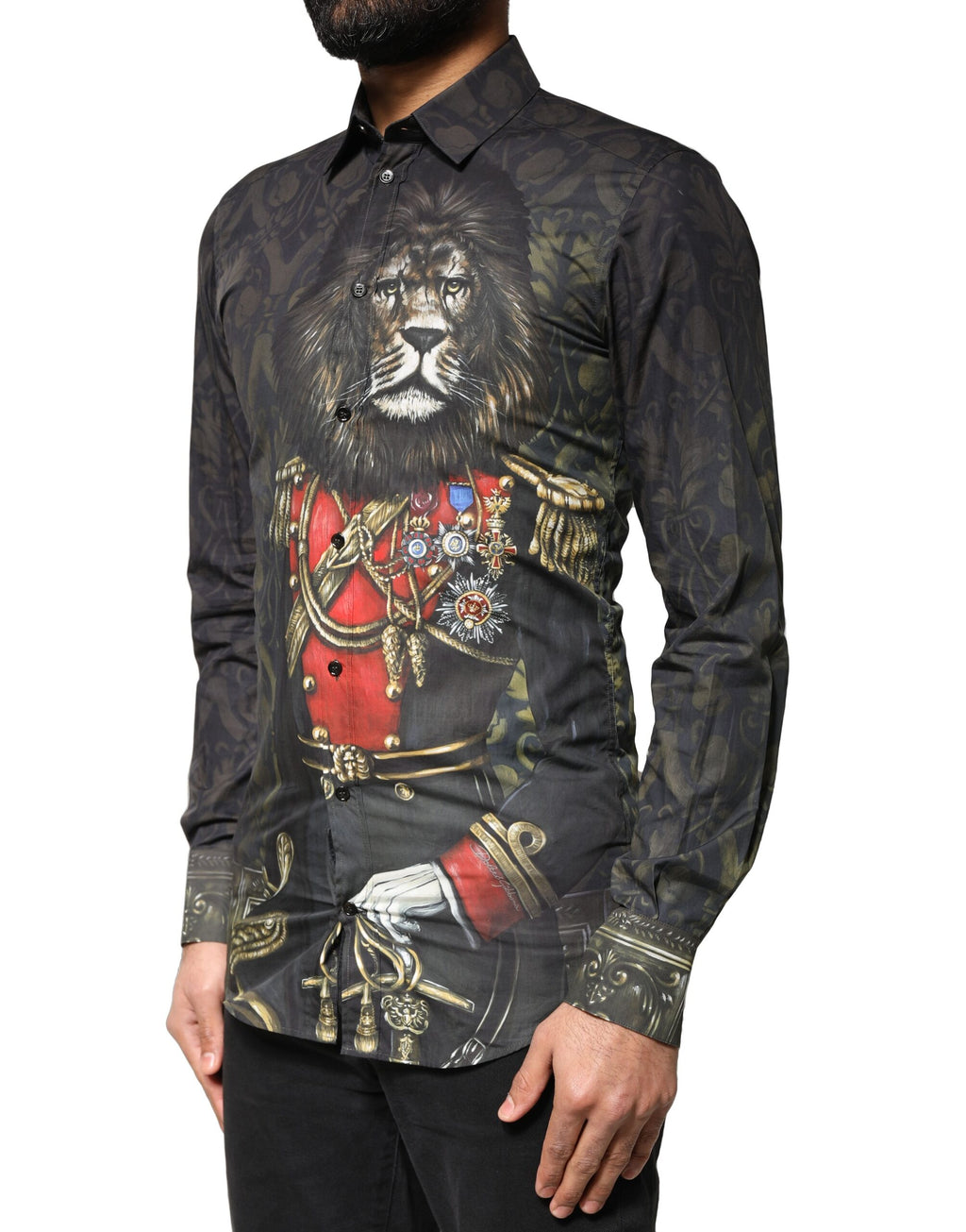 Dolce & Gabbana Black Dress Shirt for Men detail view