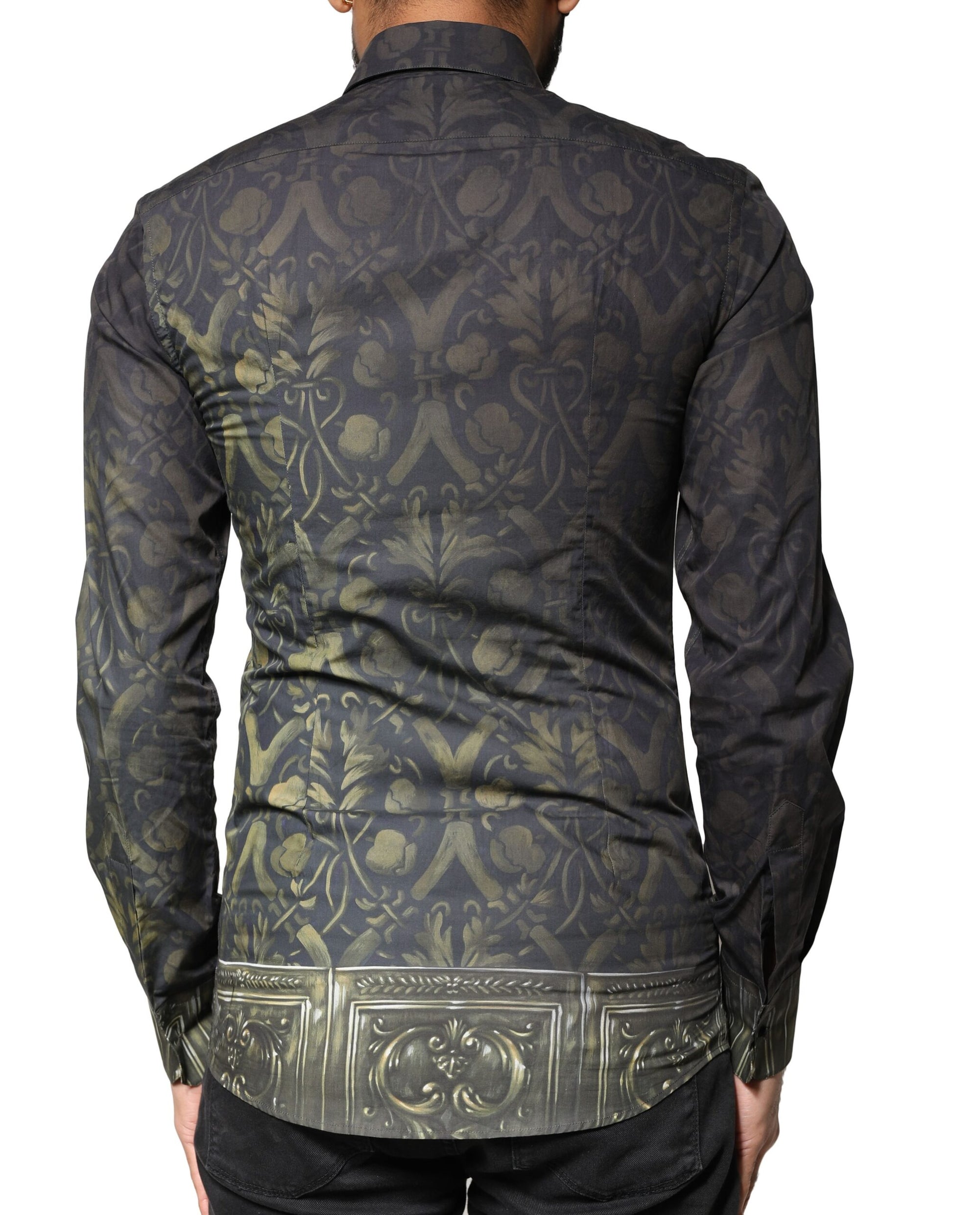 Dolce & Gabbana Black Dress Shirt for Men side view