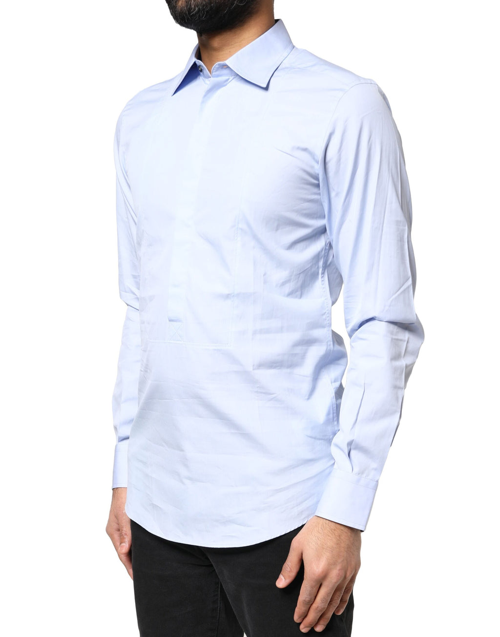 Dolce & Gabbana Blue Dress Shirt for Men detail view