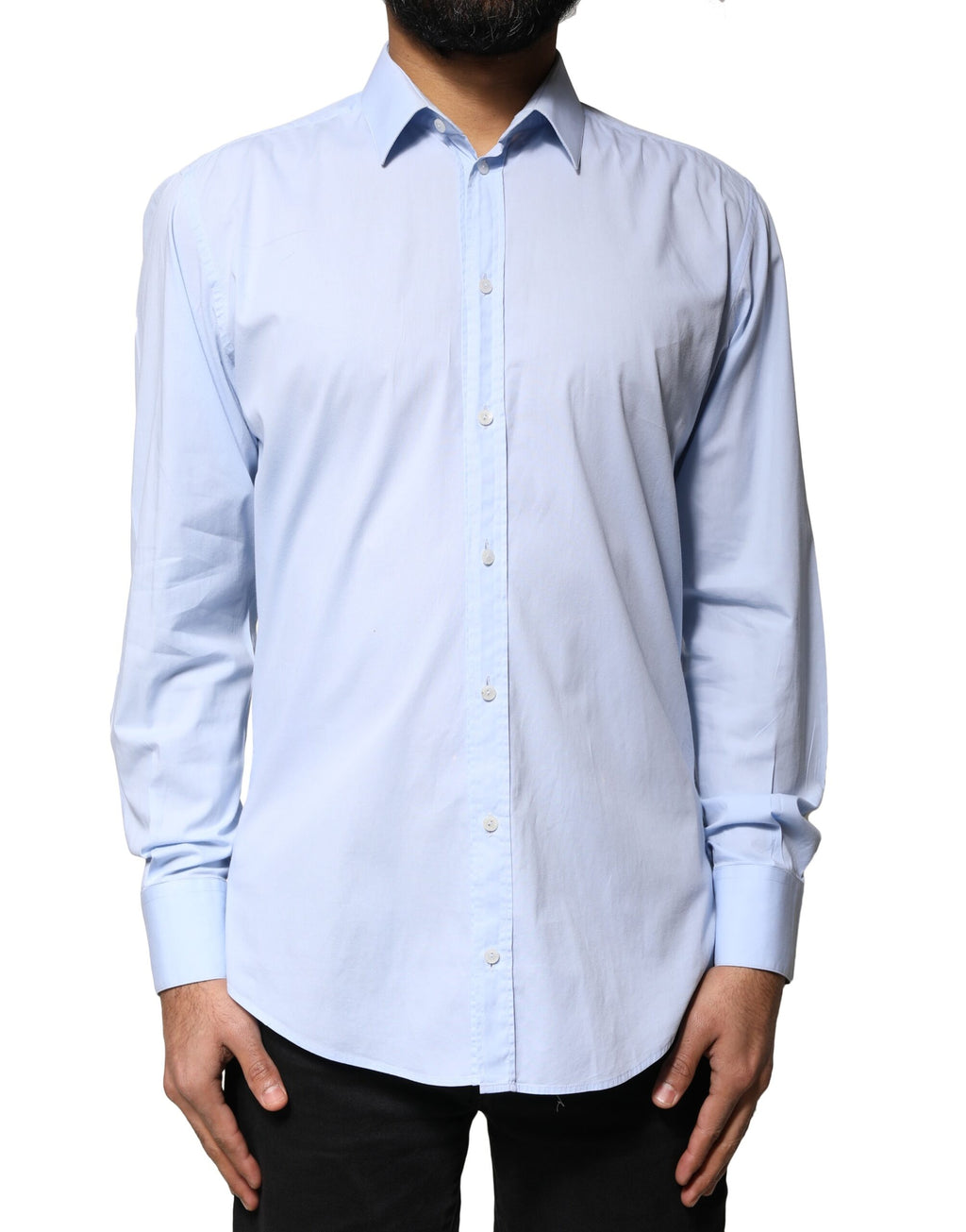 Dolce & Gabbana Blue Dress Shirt for Men