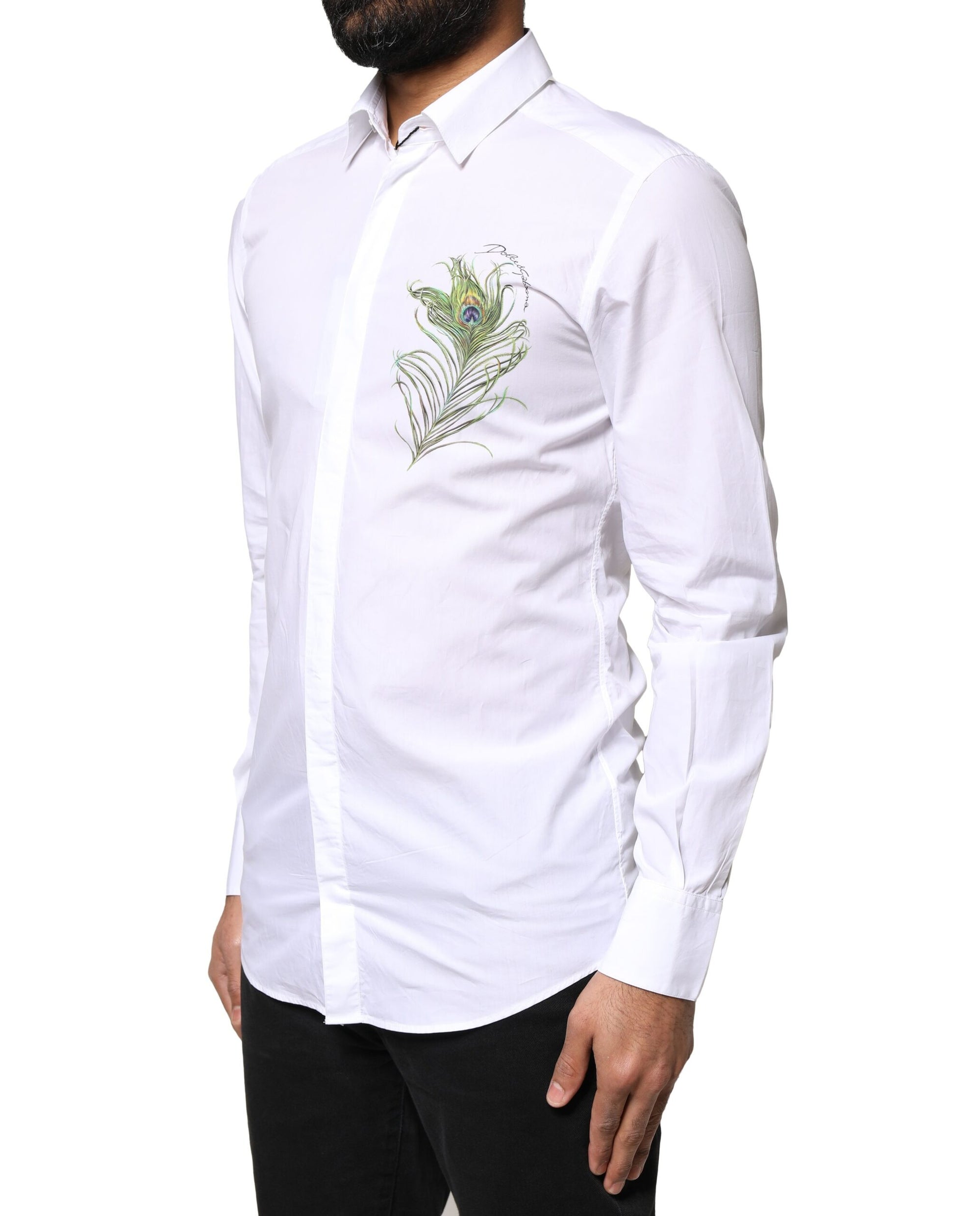 Dolce & Gabbana White Dress Shirt for Men detail view
