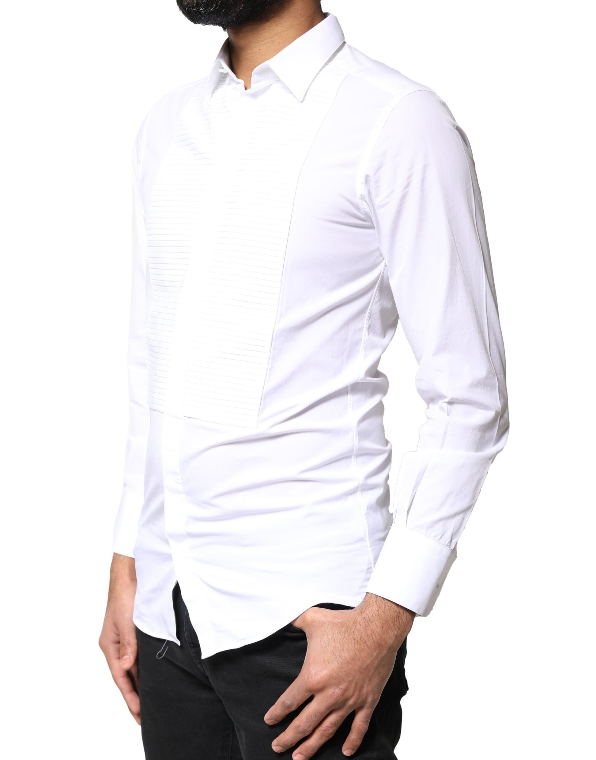 Dolce & Gabbana White Dress Shirt for Men detail view