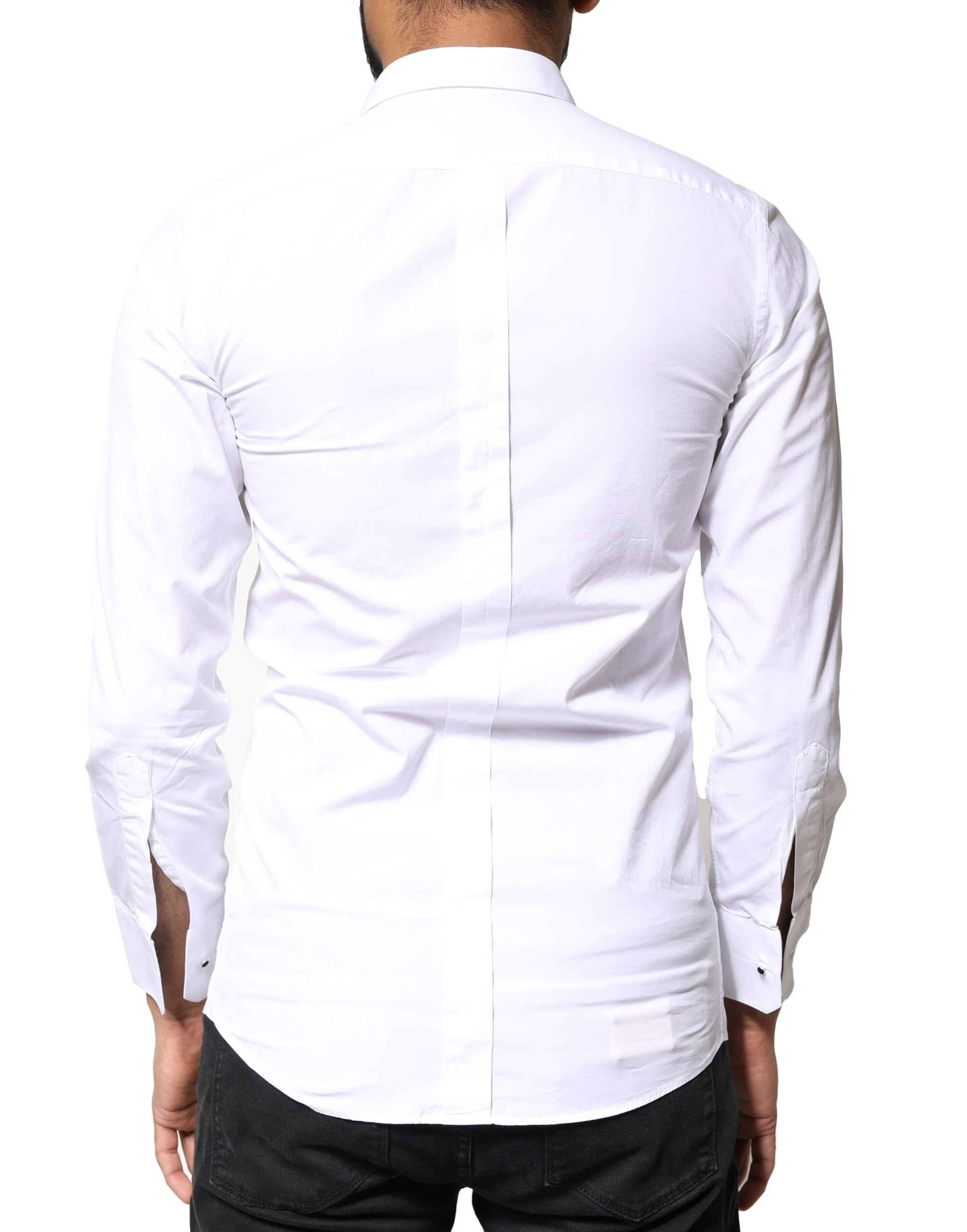Dolce & Gabbana White Dress Shirt for Men side view