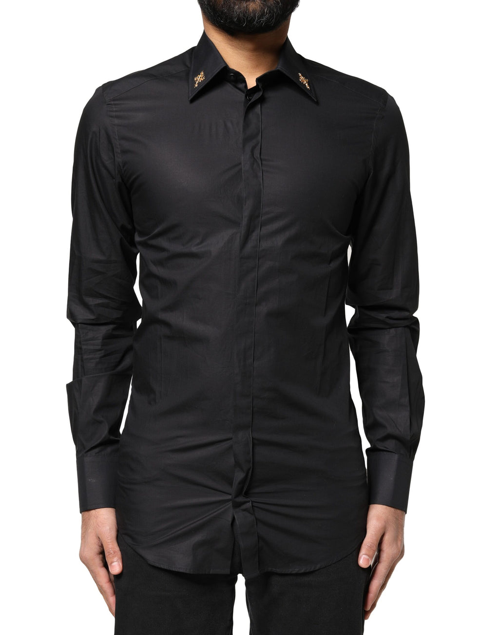Dolce & Gabbana Black Dress Shirt for Men