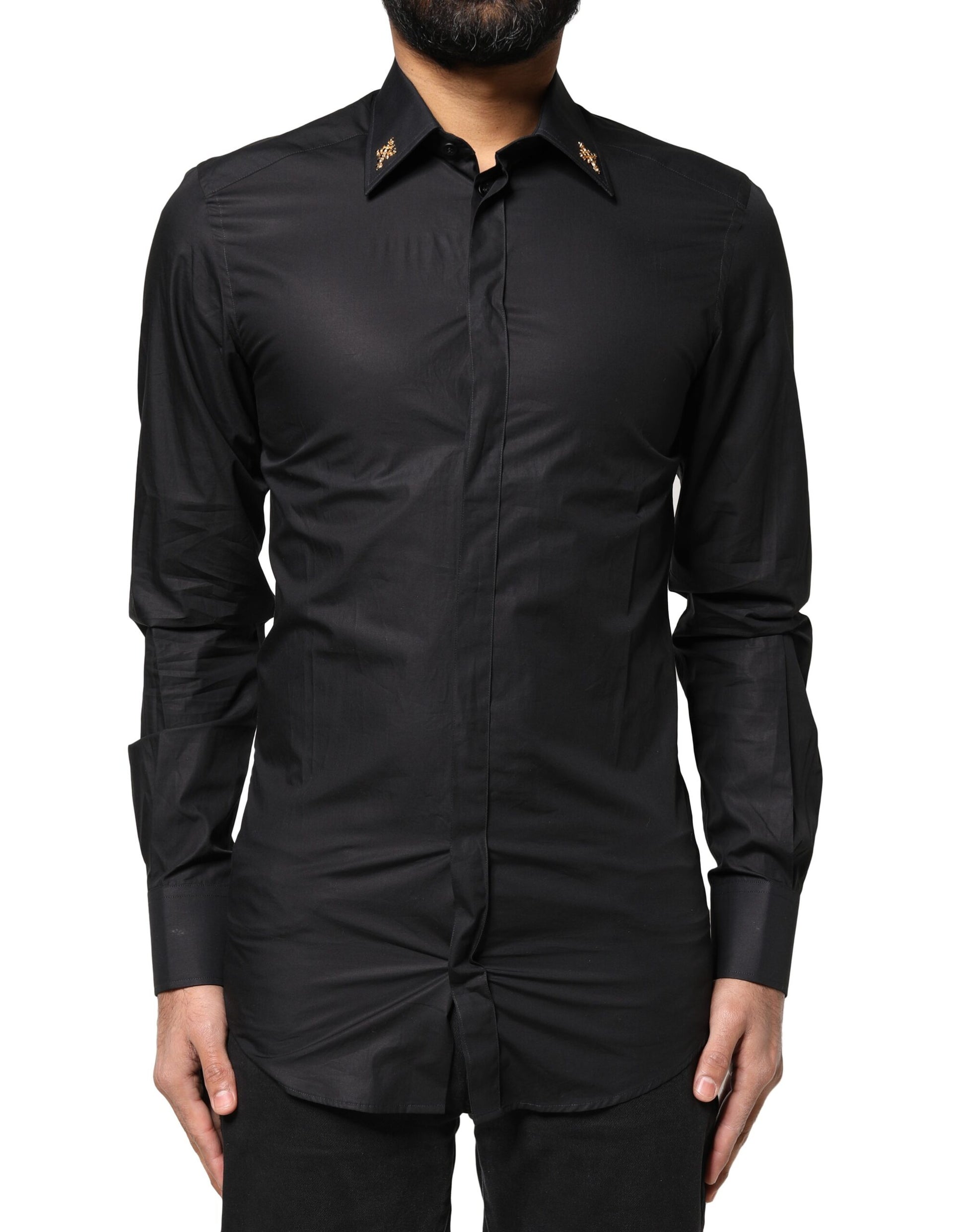 Dolce & Gabbana Black Dress Shirt for Men