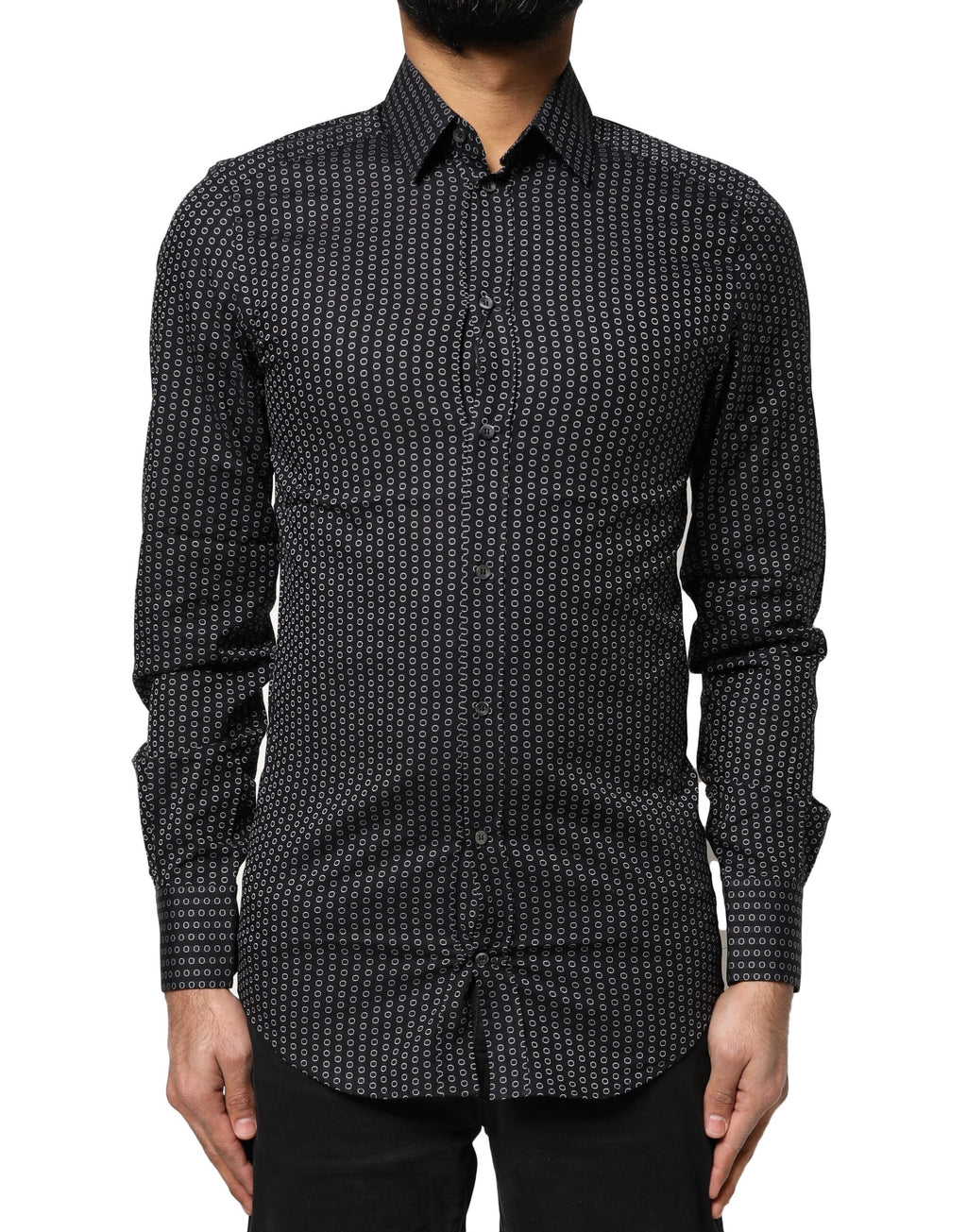 Dolce & Gabbana Black Dress Shirt for Men