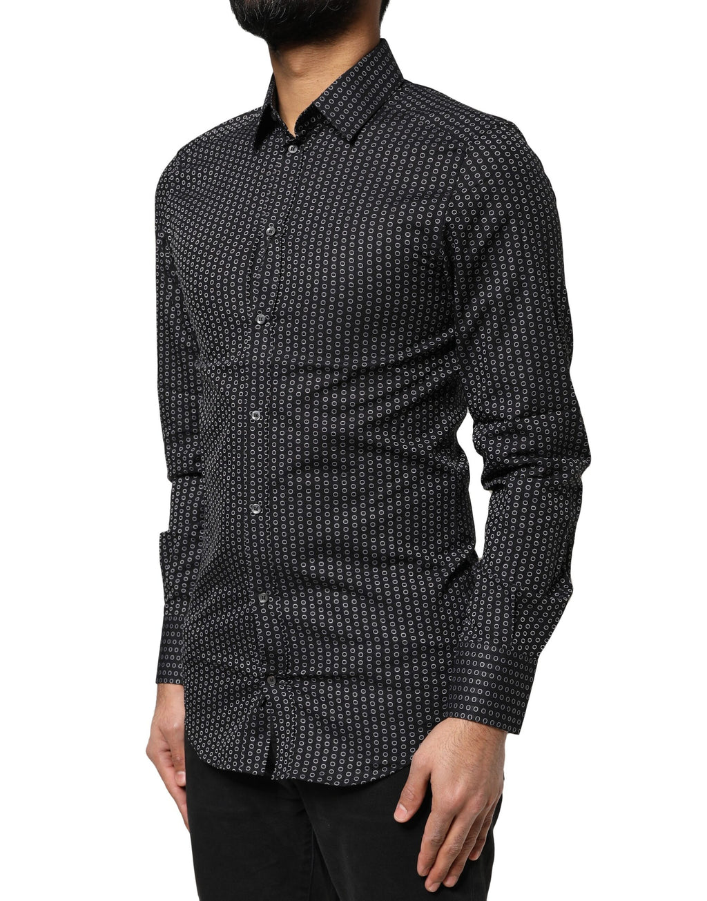 Dolce & Gabbana Black Dress Shirt for Men detail view