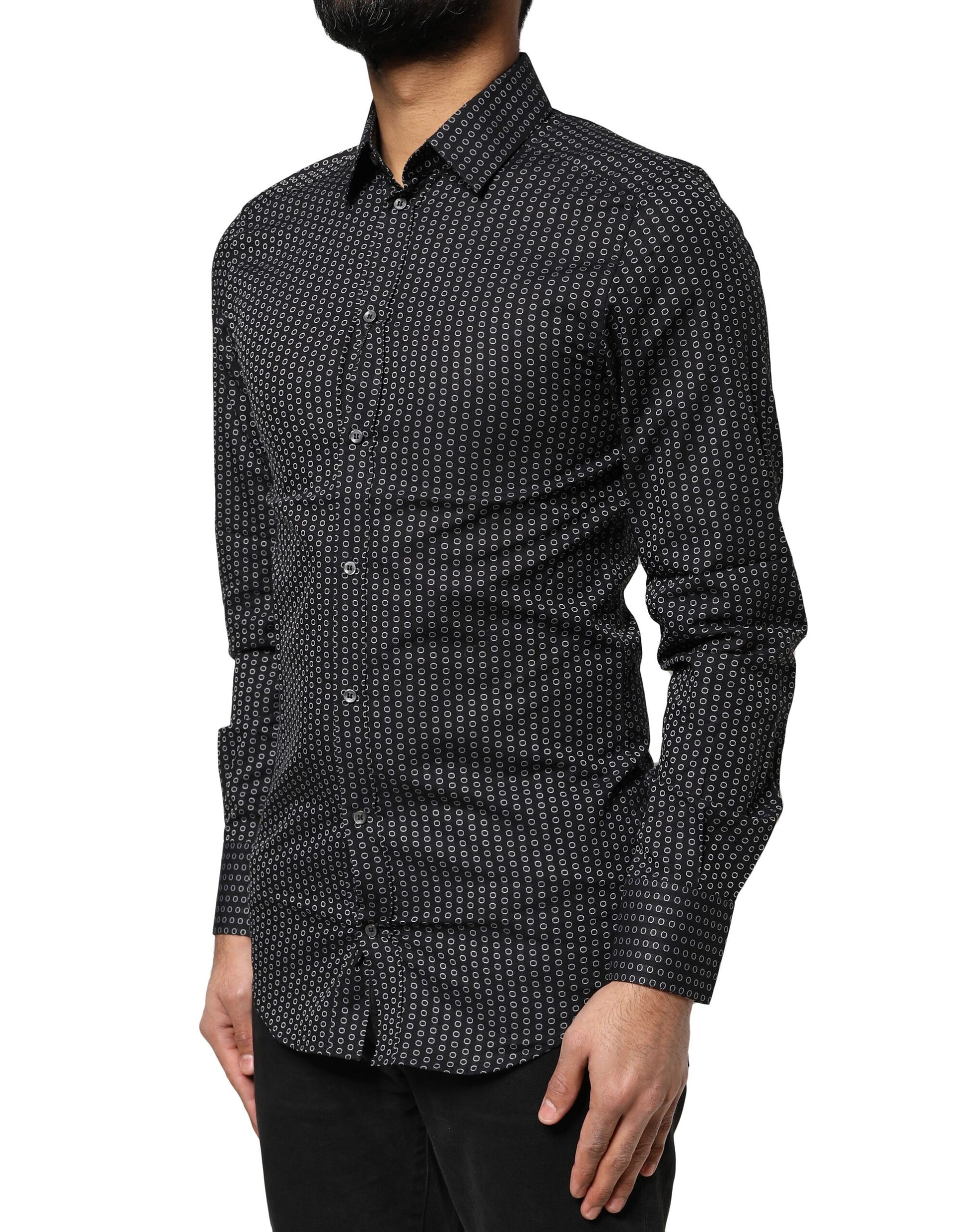 Dolce & Gabbana Black Dress Shirt for Men detail view