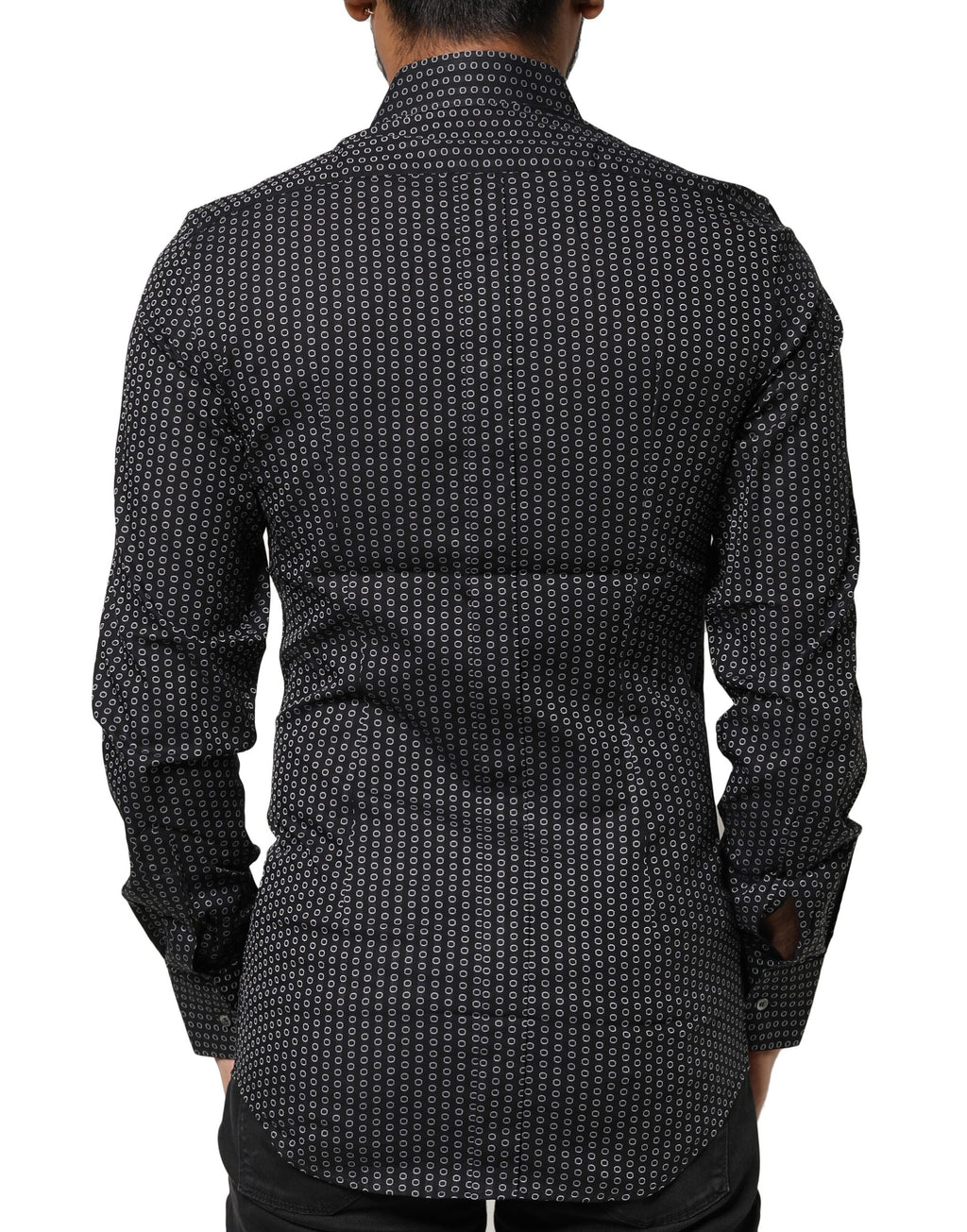 Dolce & Gabbana Black Dress Shirt for Men side view