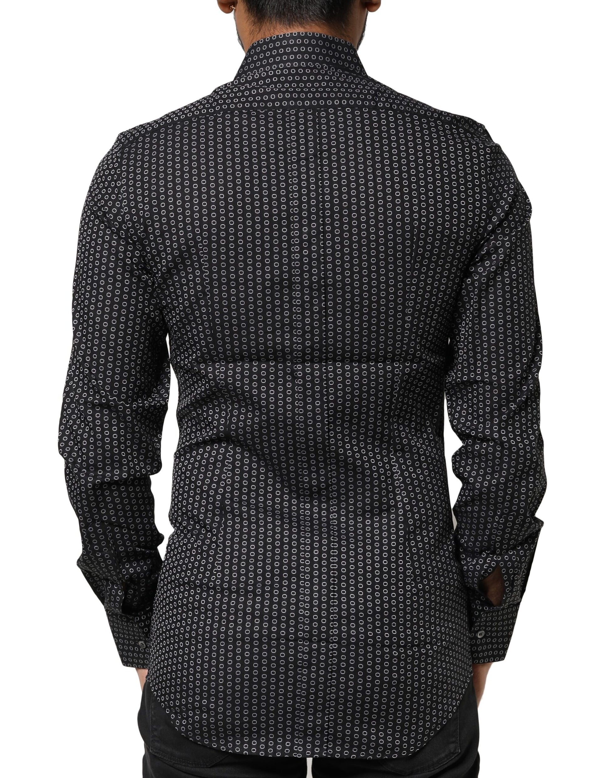 Dolce & Gabbana Black Dress Shirt for Men side view