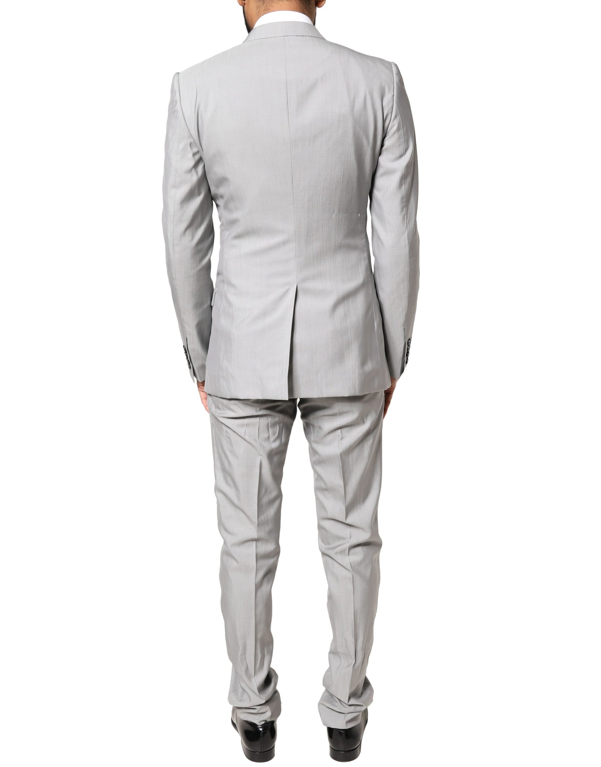Dolce & Gabbana Grey Two Piece Suits for Men side view