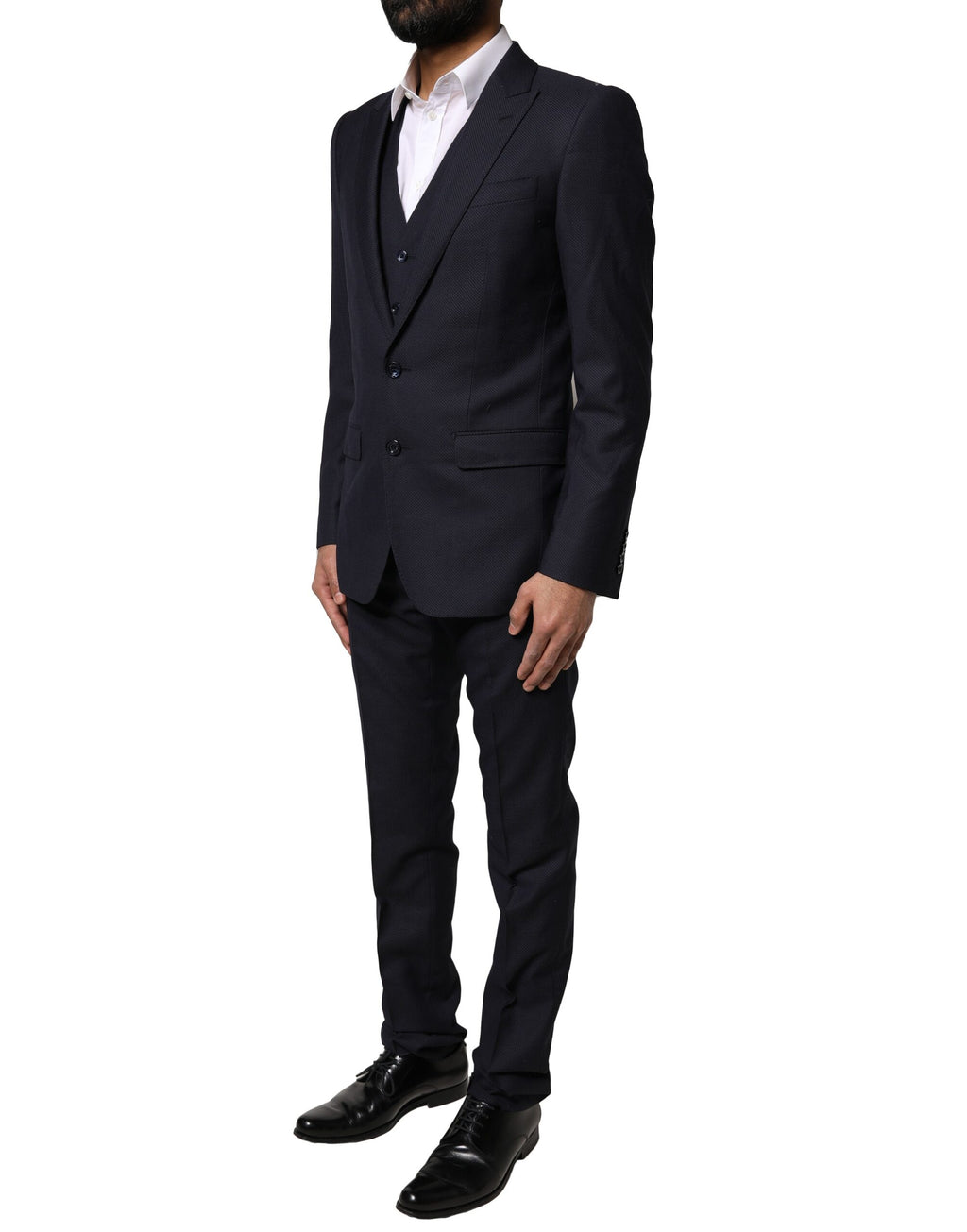 Dolce & Gabbana Black Three Piece Suits for Men detail view