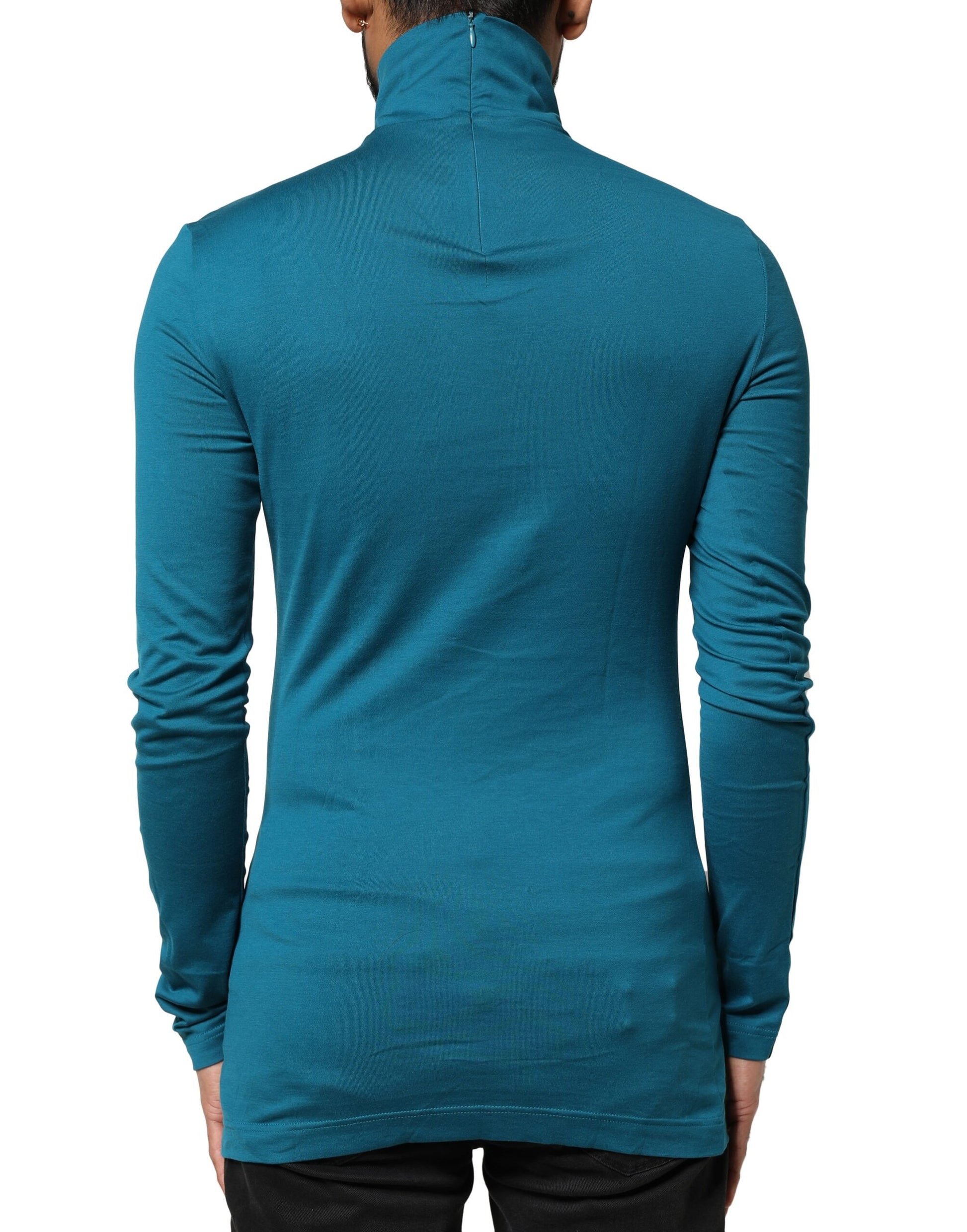 Dolce & Gabbana Blue Turtleneck for Men side view