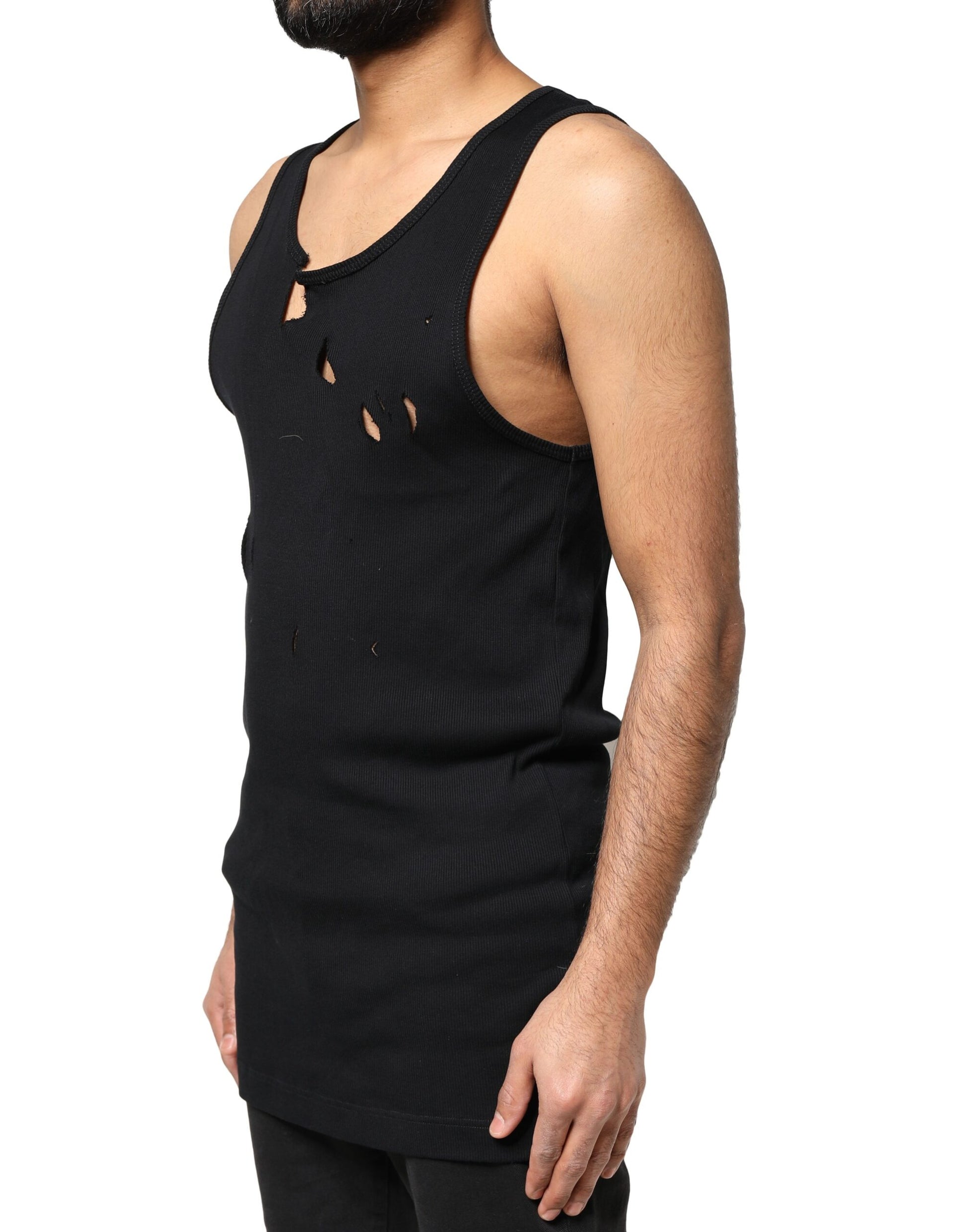 Dolce & Gabbana Black Tank Tops T for Men detail view