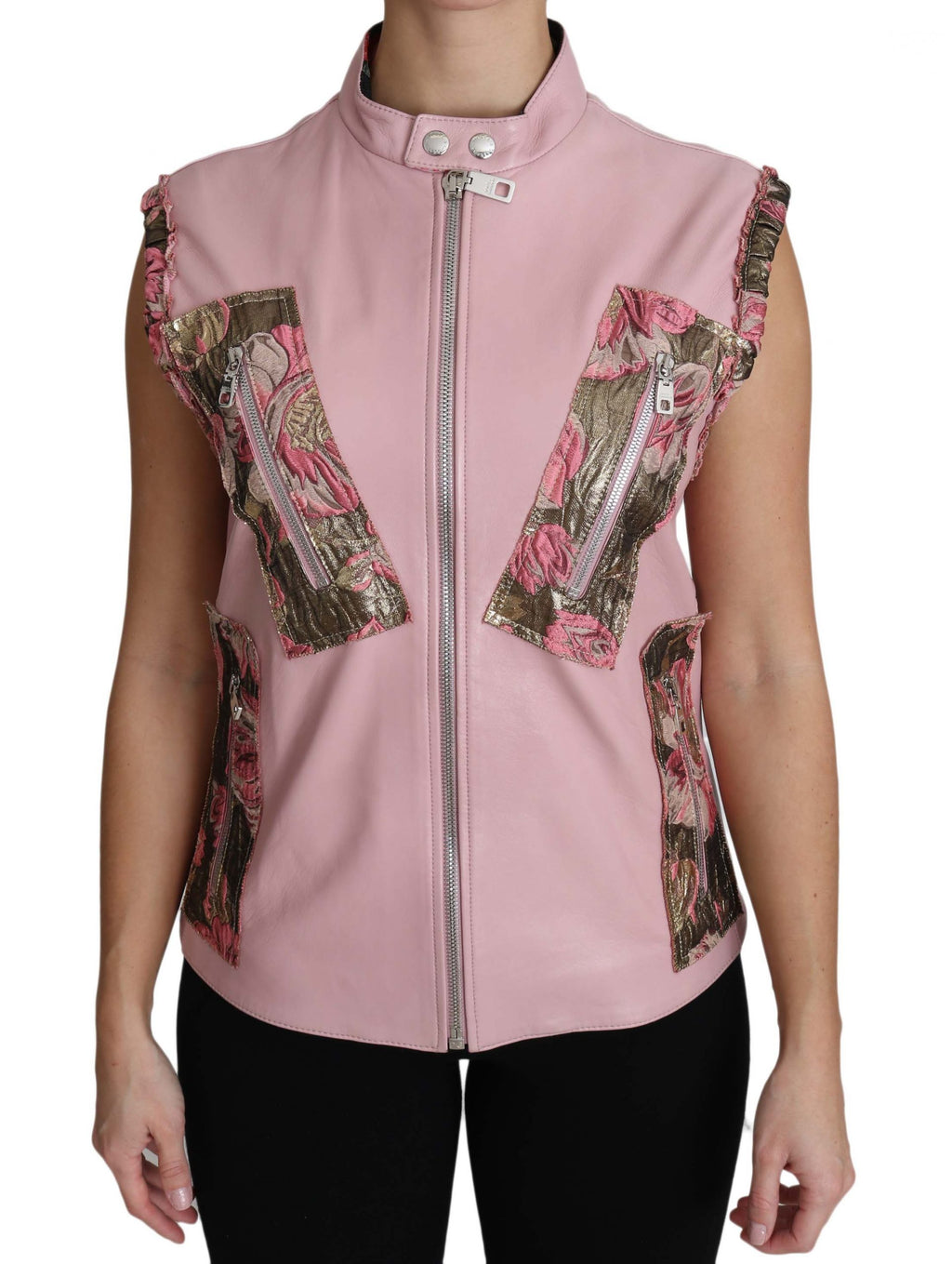 Dolce & Gabbana Pink Leather Jackets for Women