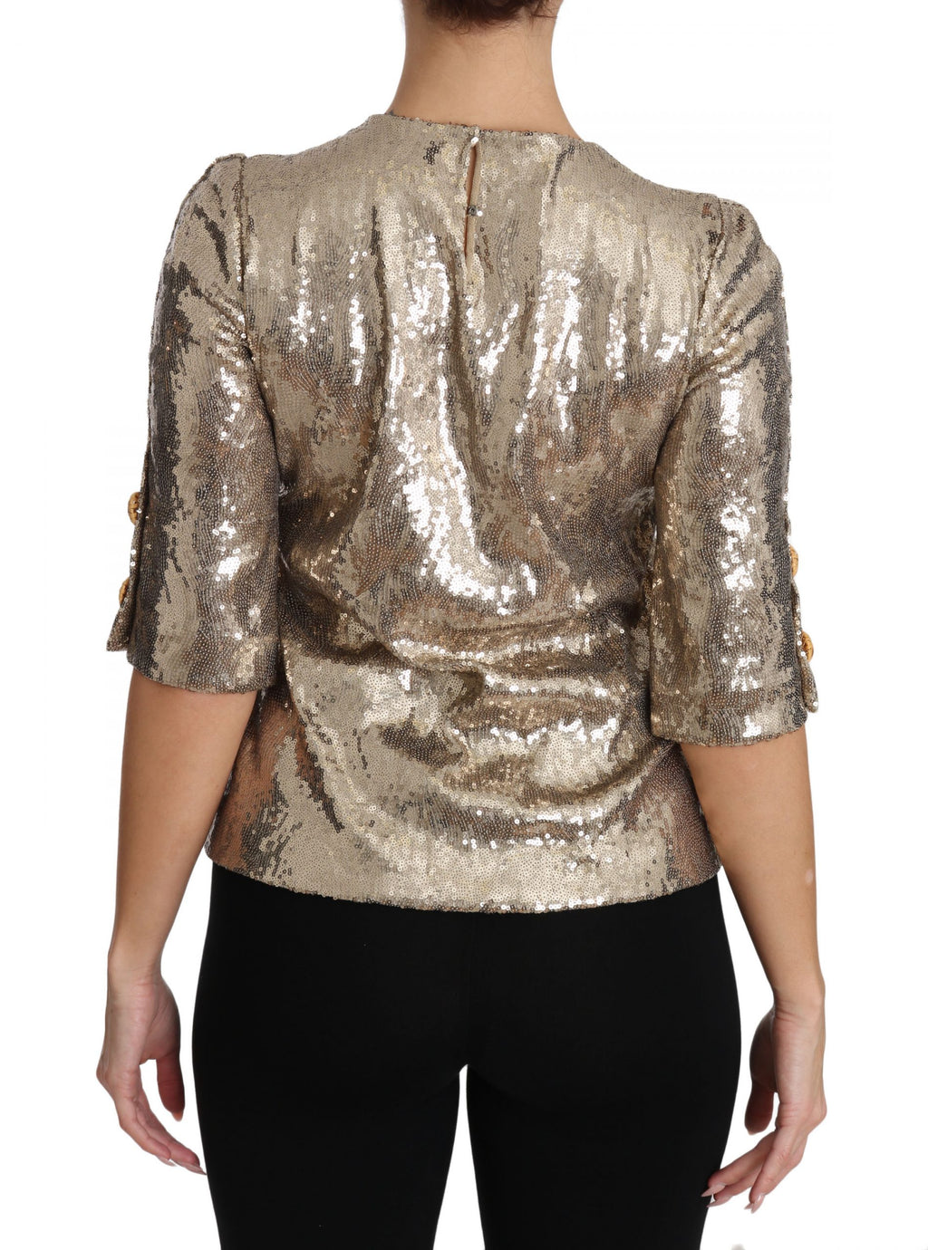 Dolce & Gabbana Gold T-Shirt for Women alternate view
