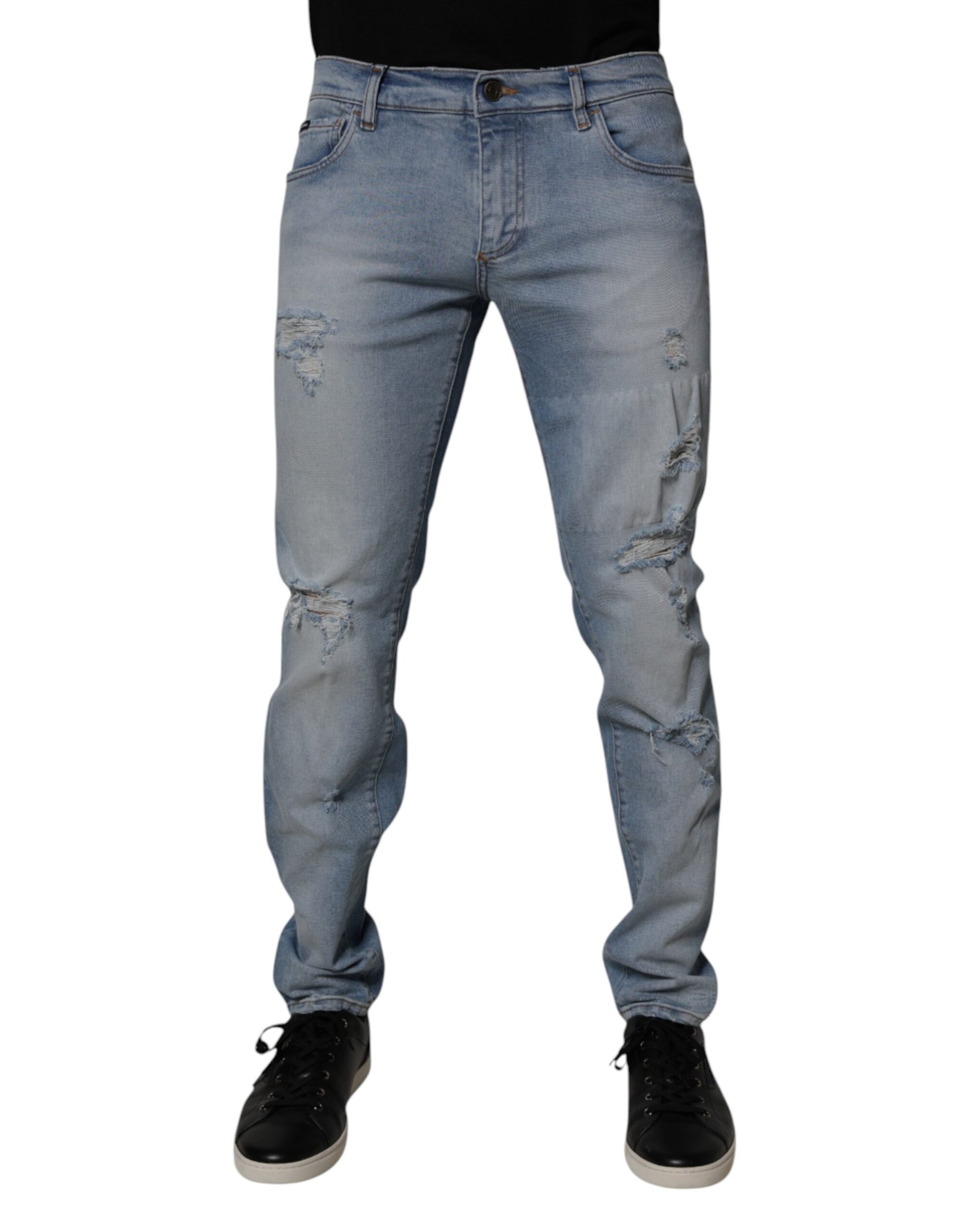 Dolce & Gabbana Blue Skinny Jeans for Men alternate view