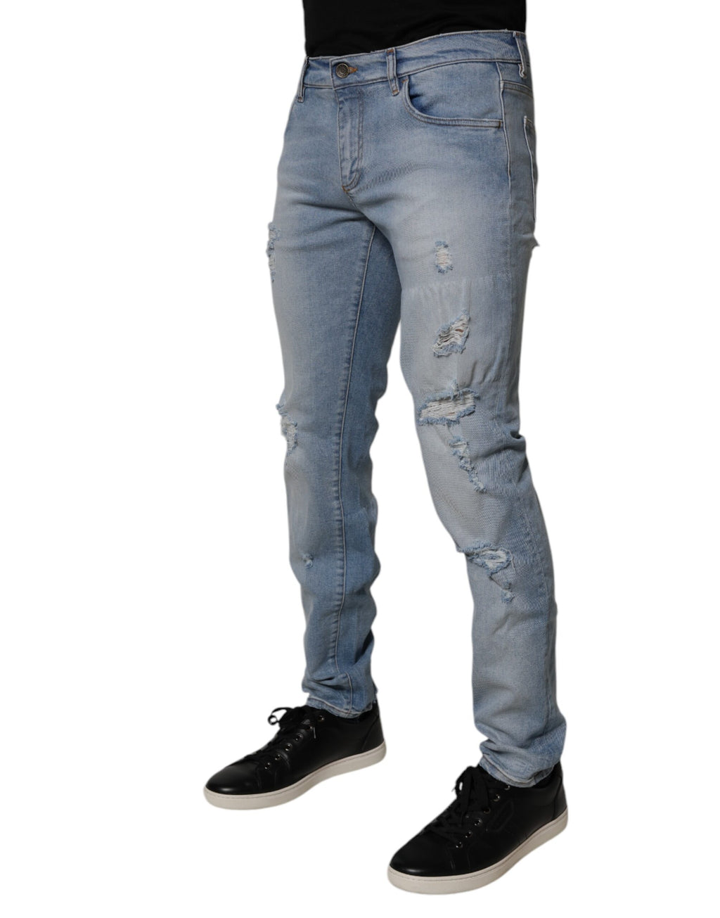 Dolce & Gabbana Blue Skinny Jeans for Men detail view