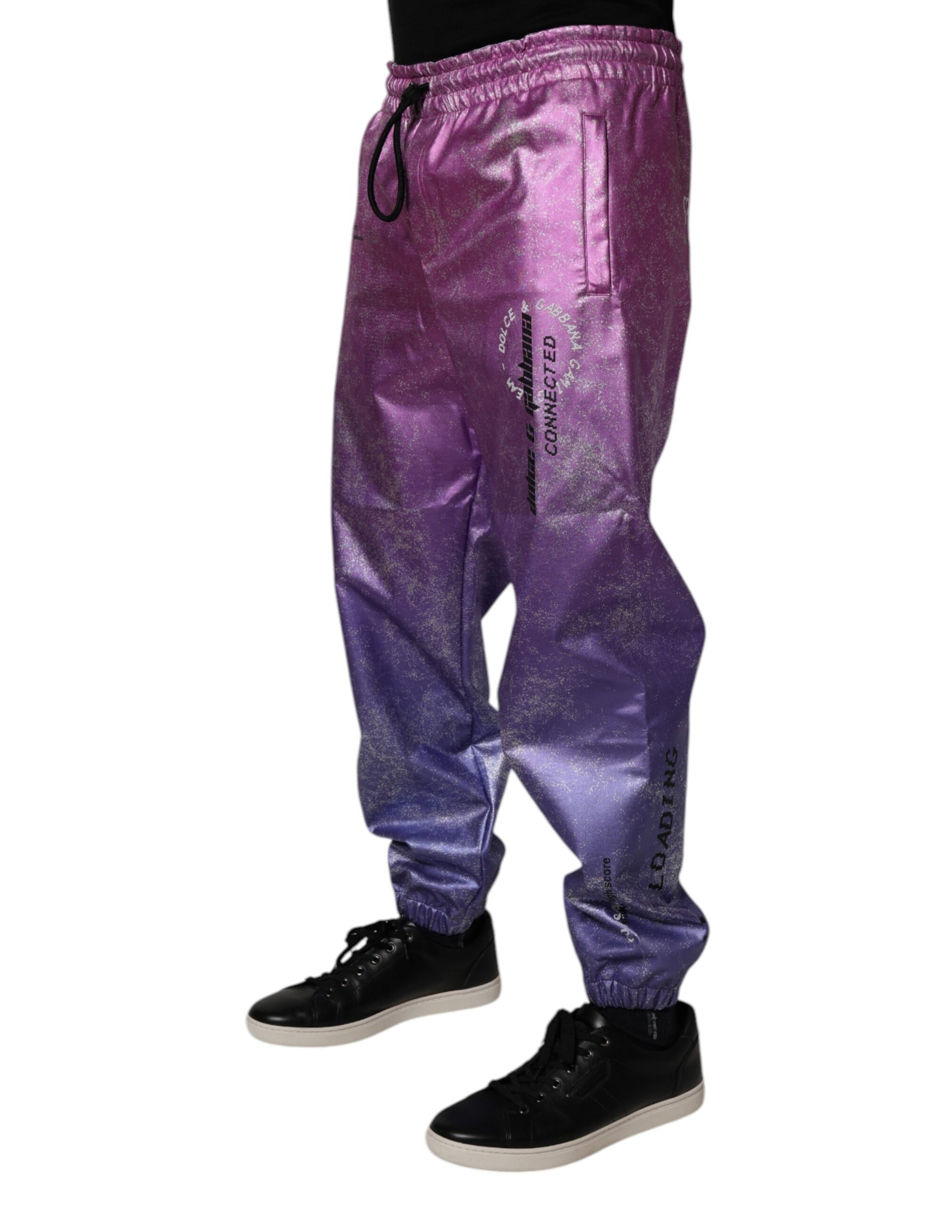 Dolce & Gabbana Pink Athletic Pants for Men detail view